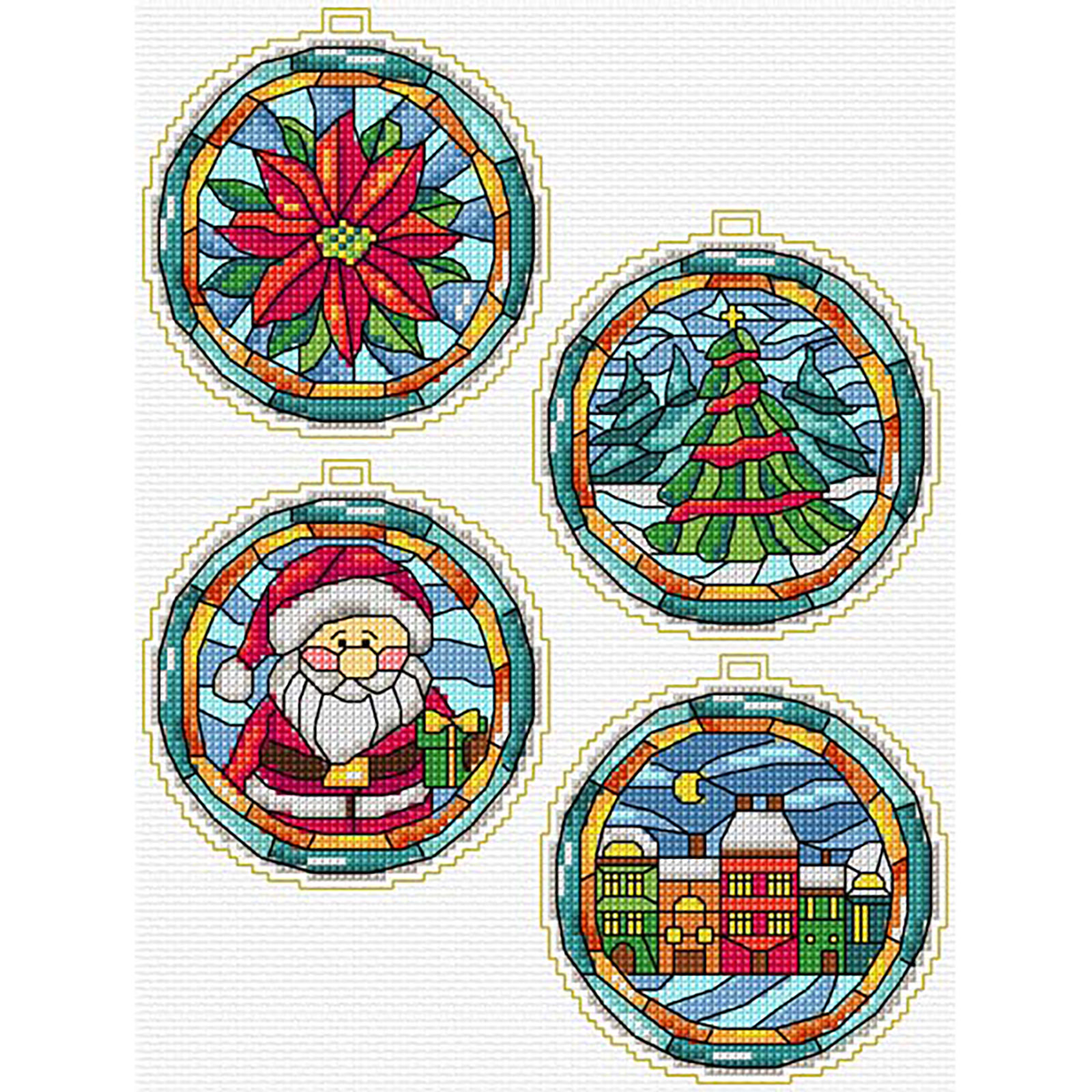 Orchidea 8718 Kruissteek telpakket Kerst 4 ontwerpen - STUK