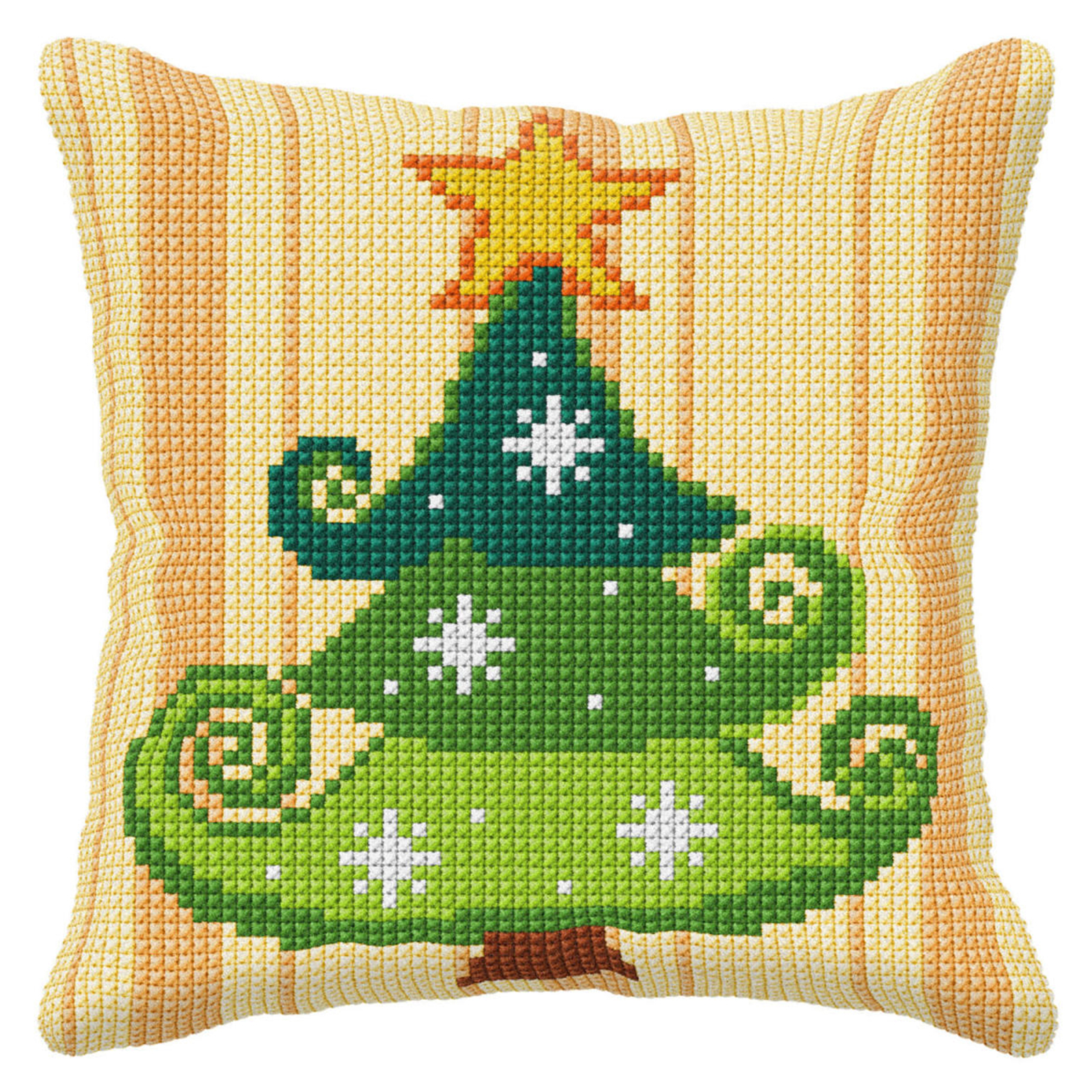 Orchidea 9008 Voorbedrukt kruissteek kussenpakket Kerstboom 40x40cm - STUK