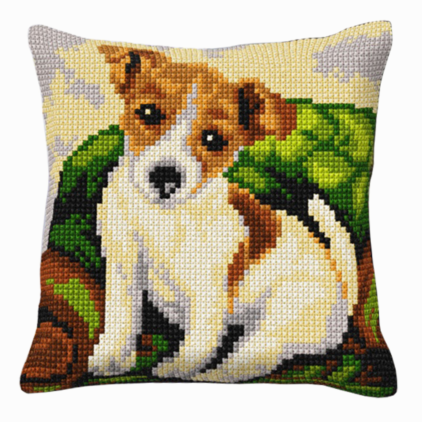 Orchidea 9527 Voorbedrukt kruissteek kussenpakket Hond 40x40cm - STUK