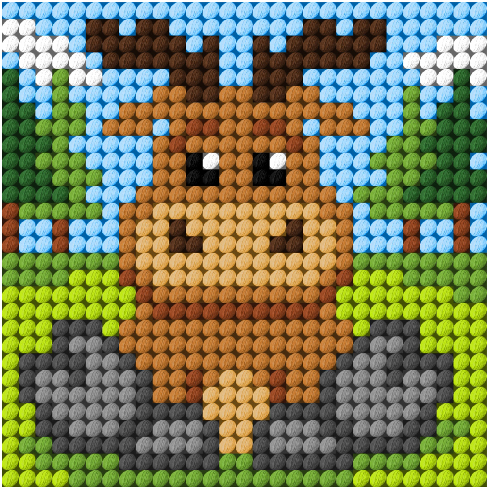 Orchidea 9641 My First borduurpakket voorbedrukt stramien  10,5x10,5 cm - STUK