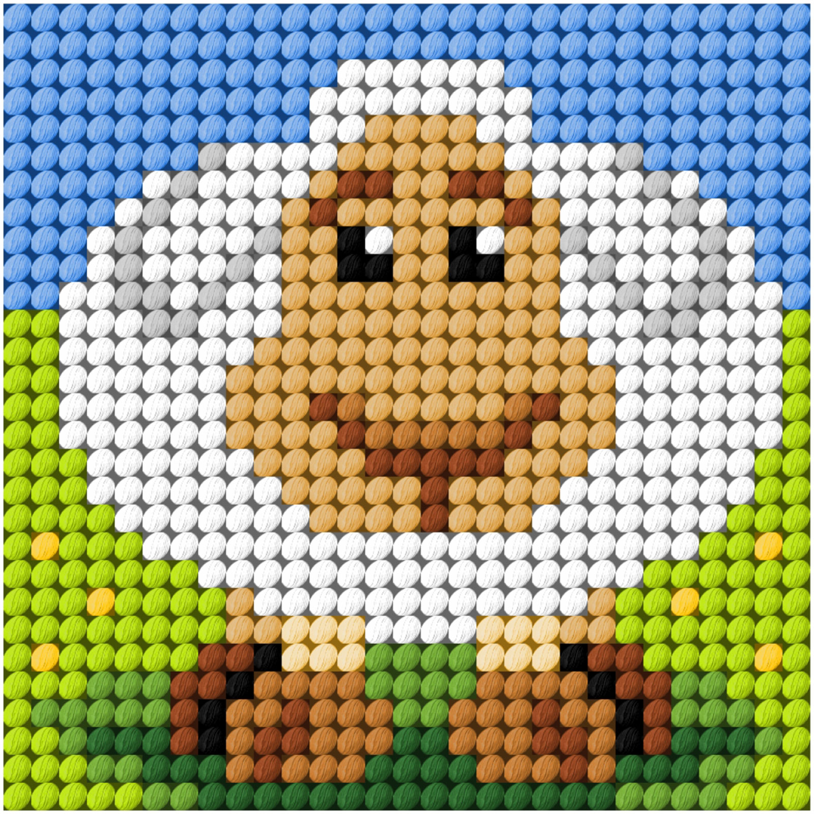 Orchidea 9642 My First borduurpakket voorbedrukt stramien  10,5x10,5 cm - STUK