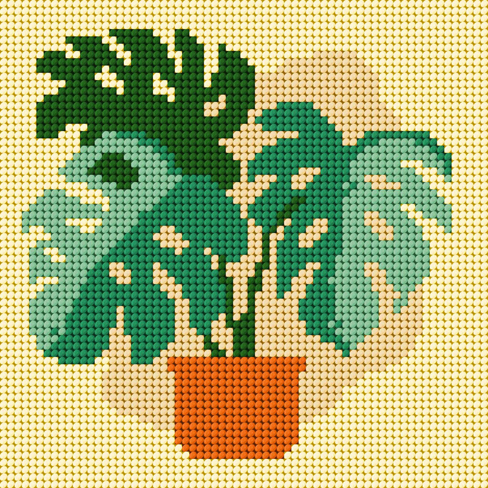 Orchidea 9764 Monstera 26x26cm - STUK