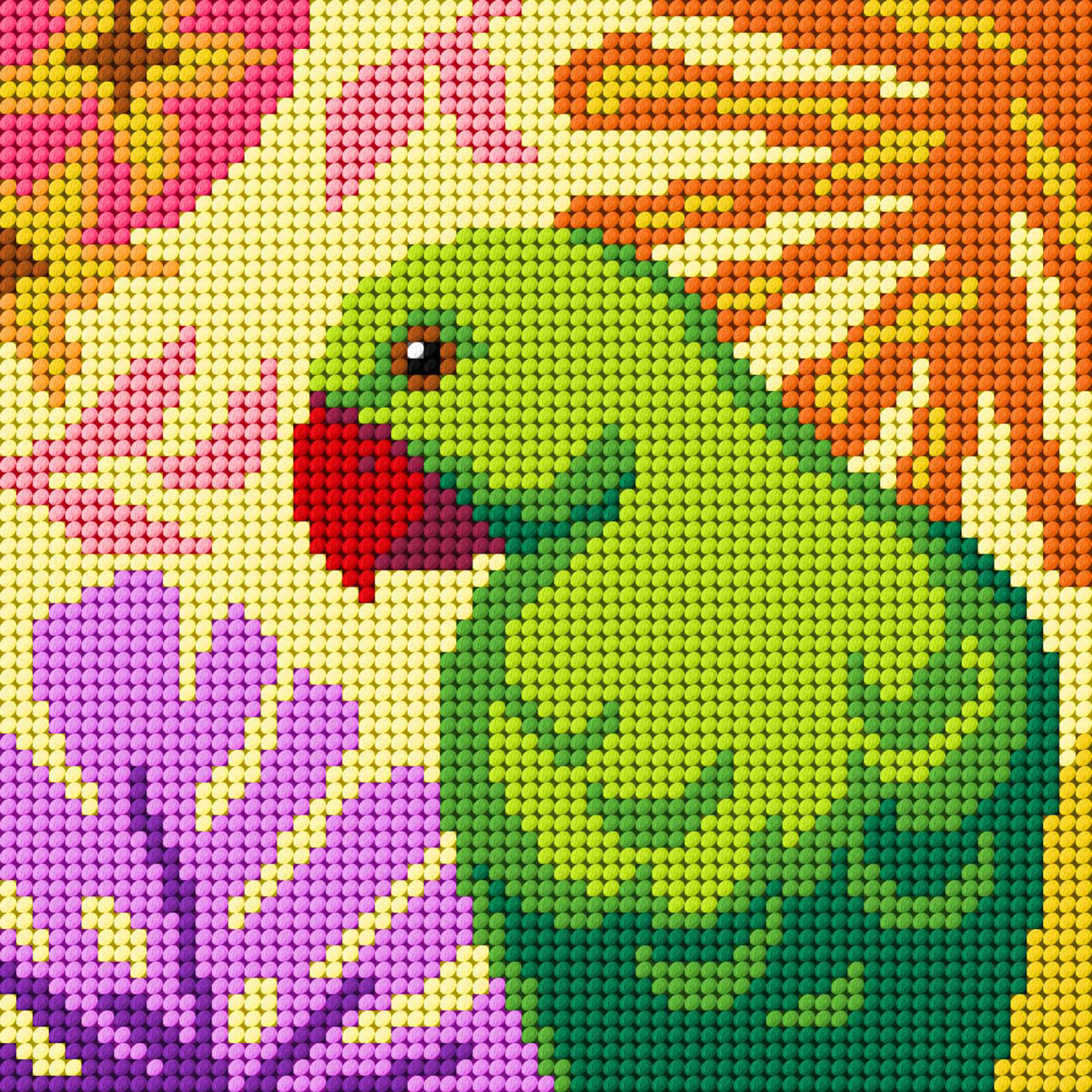 Orchidea 9775 Papegaai 26x26cm - STUK