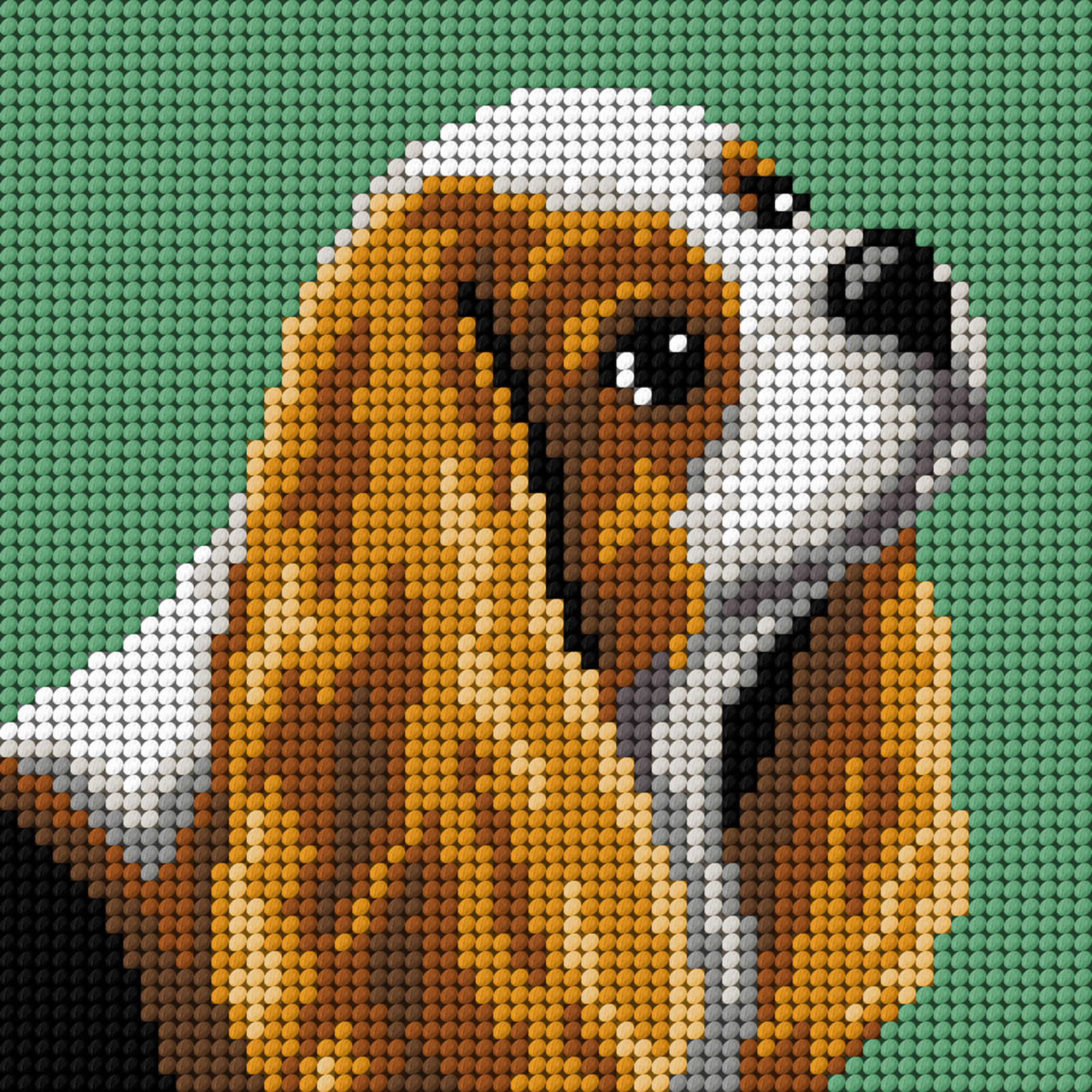 Orchidea 9784 My First Embroidery voorbedrukt stramien Hond 24x24cm - STUK