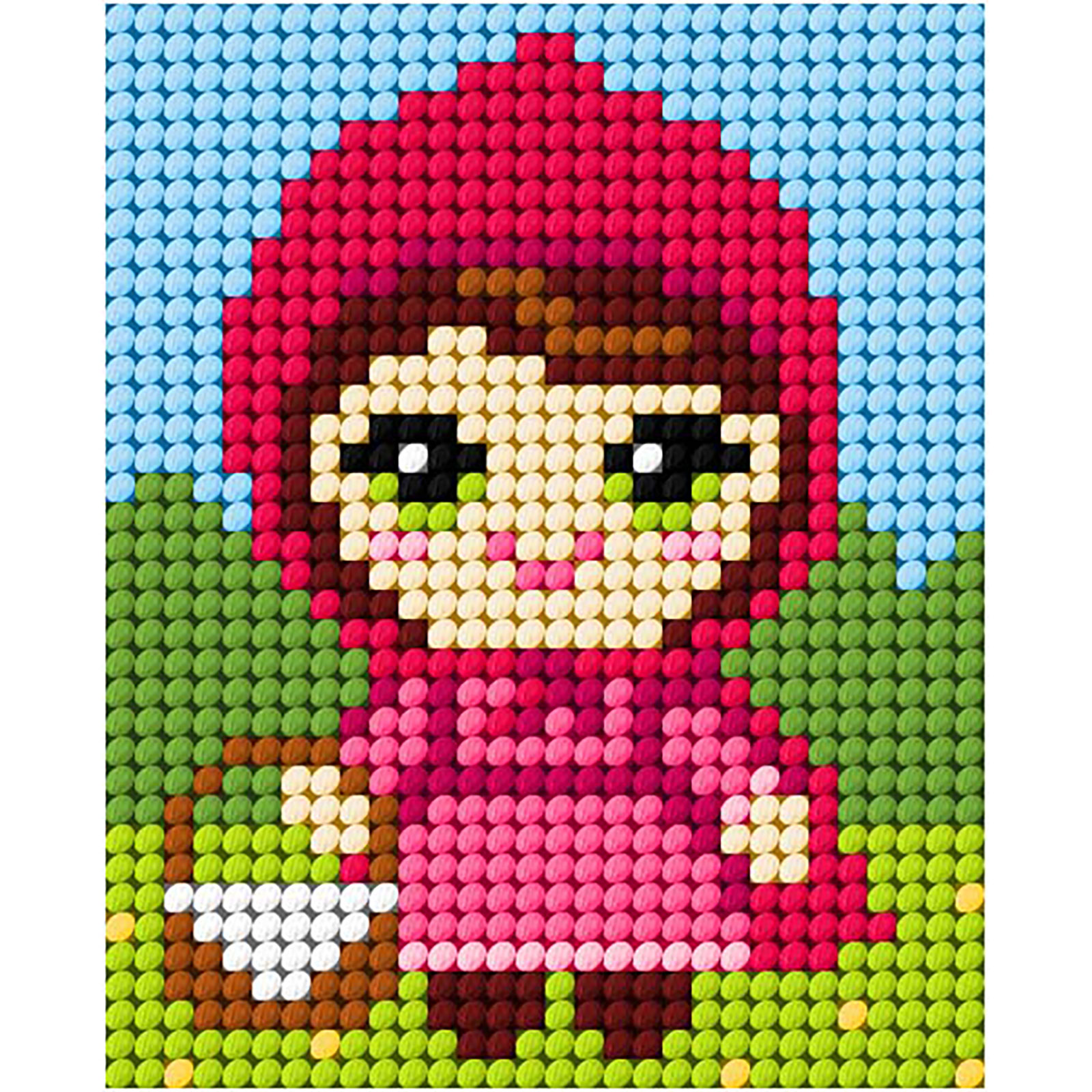 Orchidea 9789 My First Embroidery voorbedrukt stramien Roodkapje 17x20,5cm - STUK