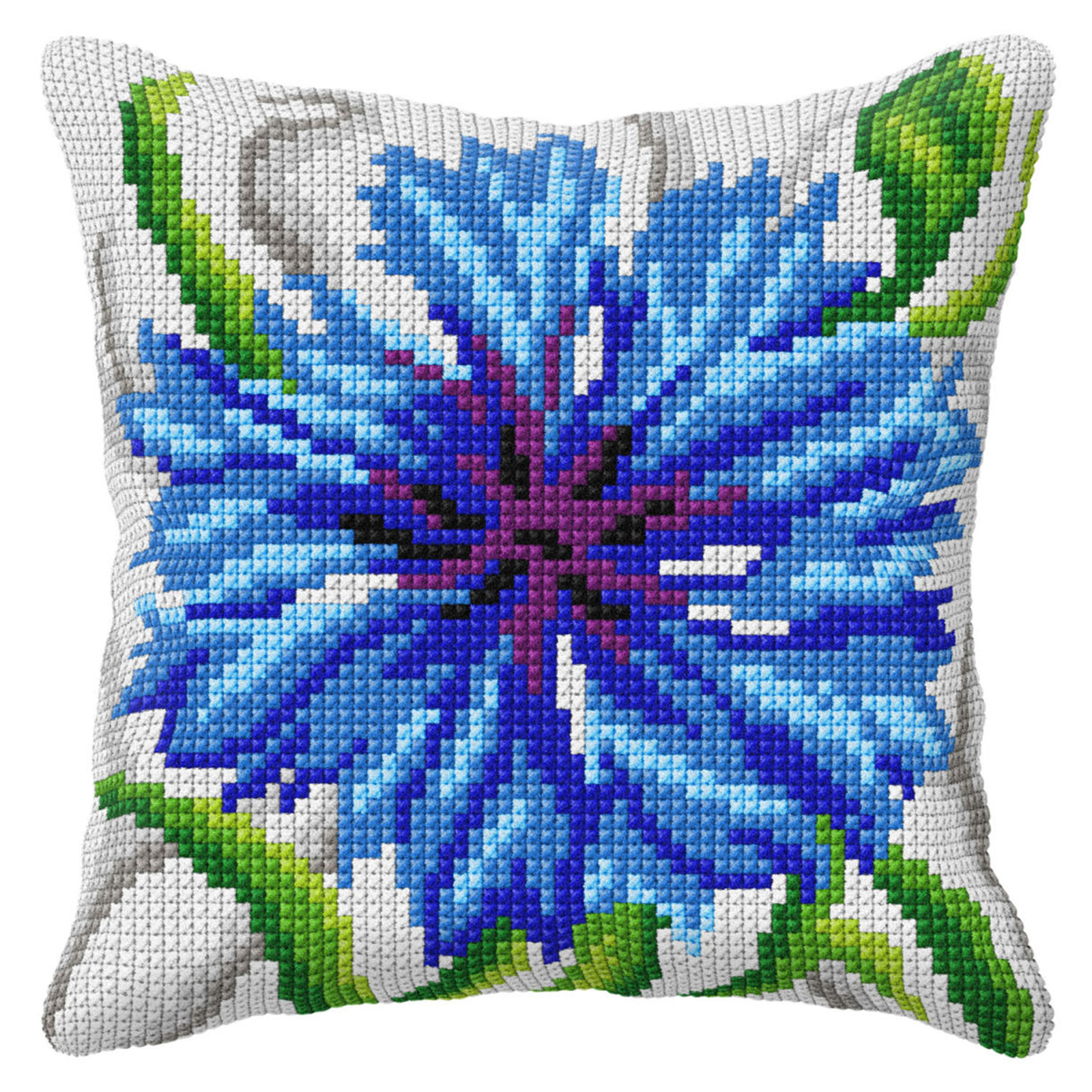 Orchidea 99008 Voorbedrukt kruissteek kussenpakket Korenbloem 40x40cm - STUK