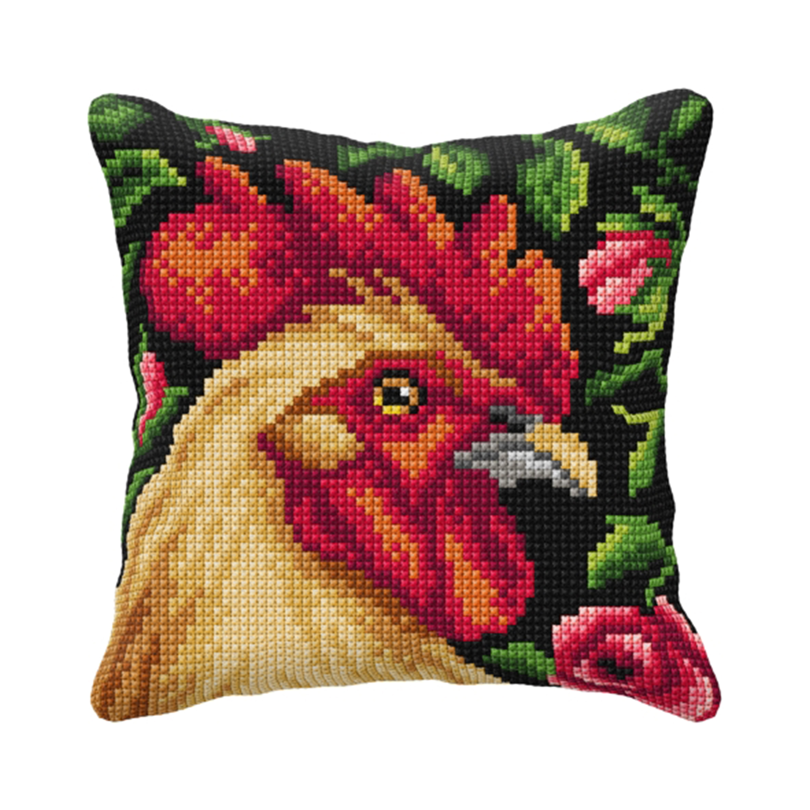 Orchidea 99018 Voorbedrukt kruissteek kussenpakket Rooster 40x40cm - STUK