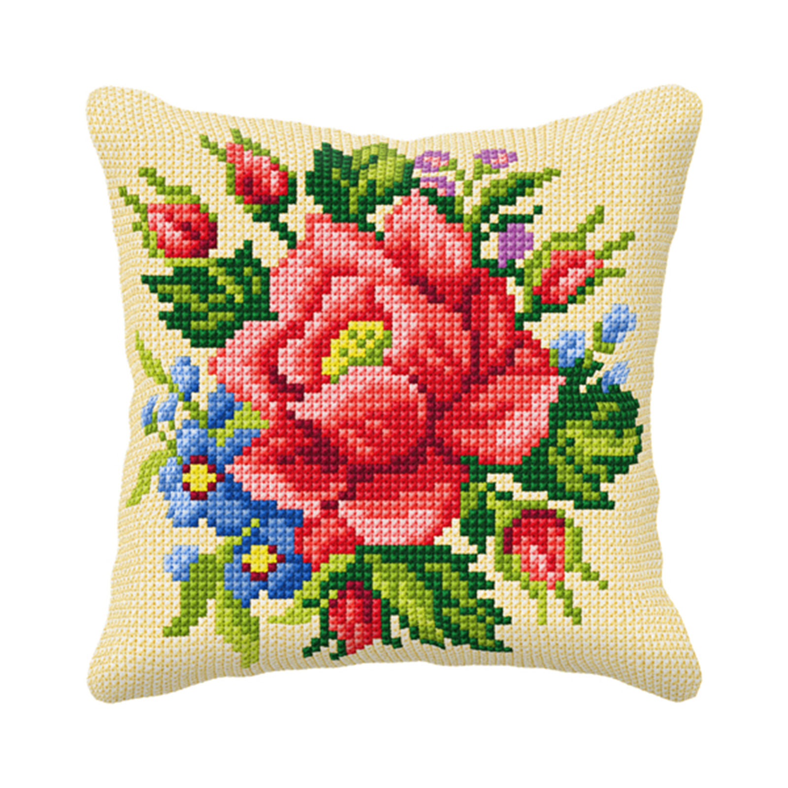 Orchidea 99048 Roos Kussen Borduurpakket - STUK