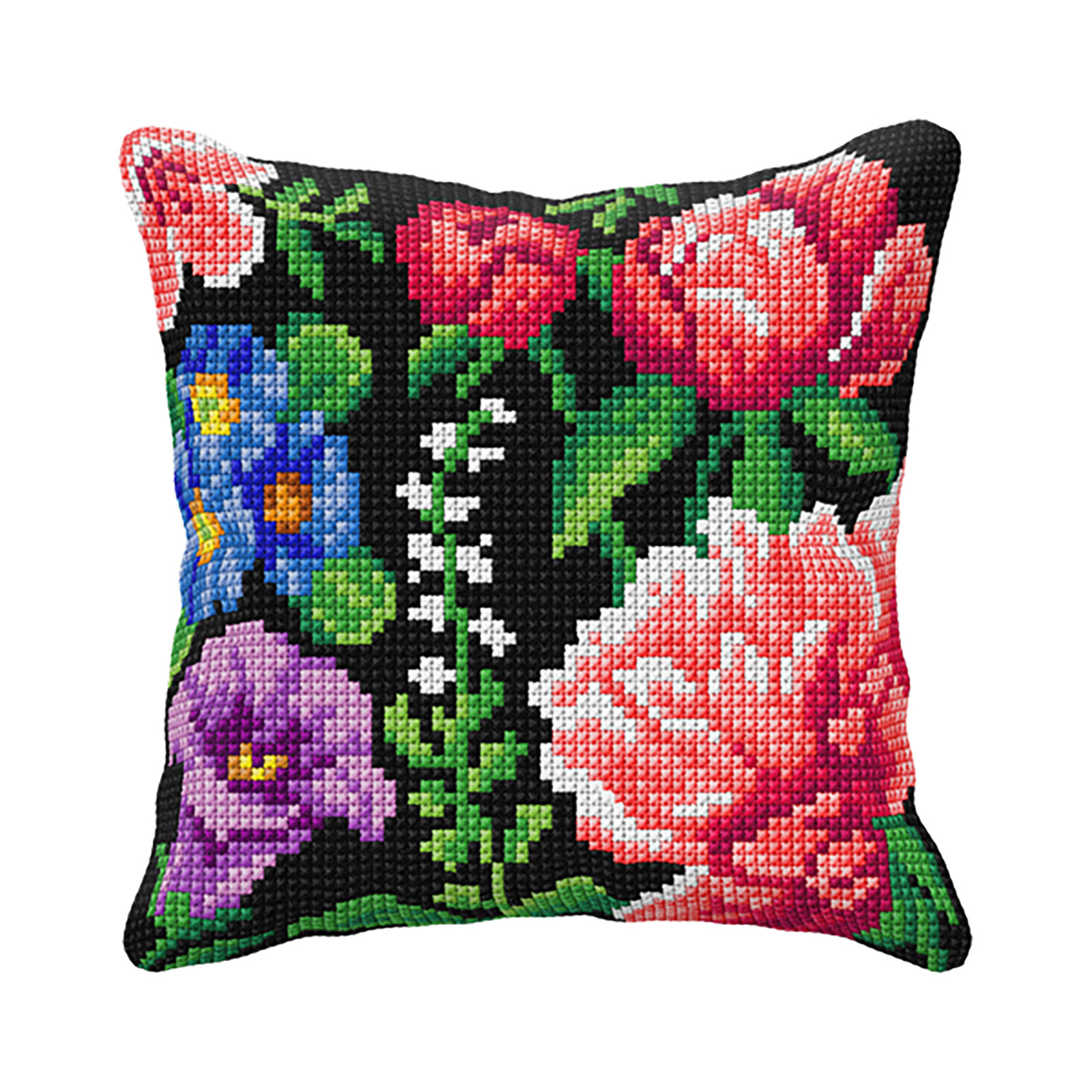 Orchidea 99071 Voorbedrukt kruissteek kussenpakket Bloemen 40x40cm - STUK