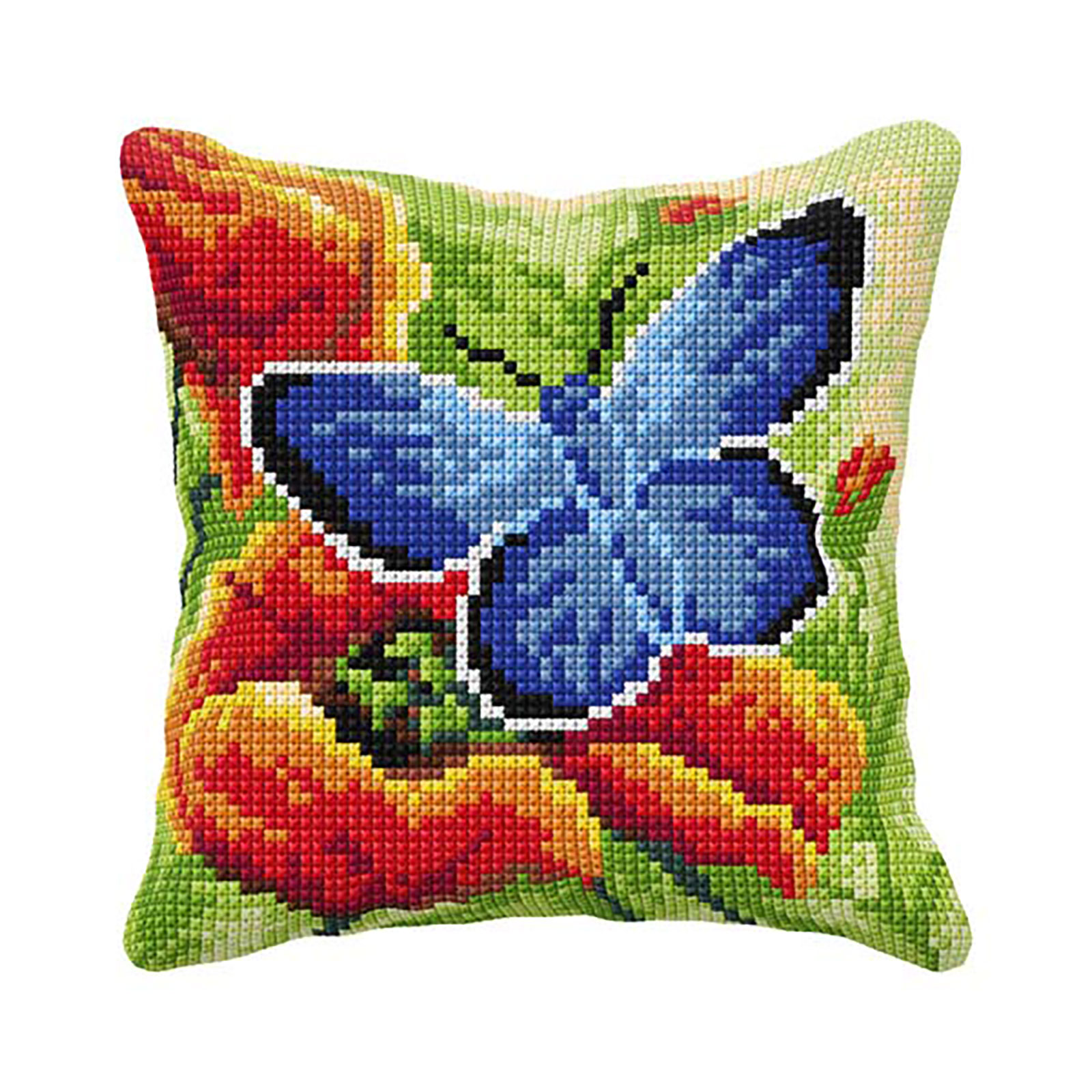 Orchidea 99117 Voorbedrukt kruissteek kussenpakket Vlinder 40x40cm - STUK