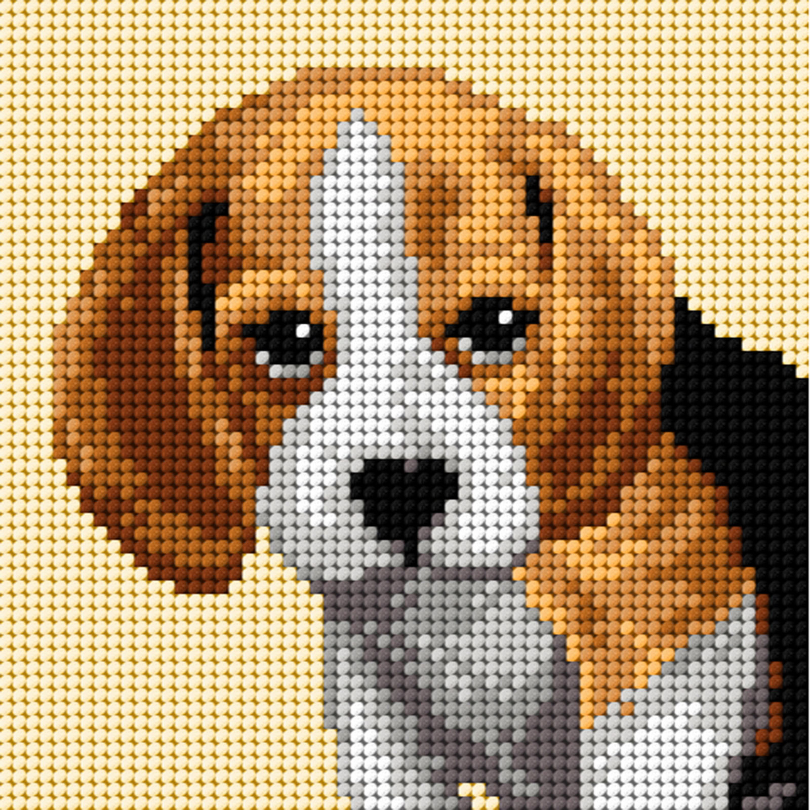 Orchidea M2720 Borduurpakket voorbedrukt stramien kruissteek 13,5x13,5cm - STUK