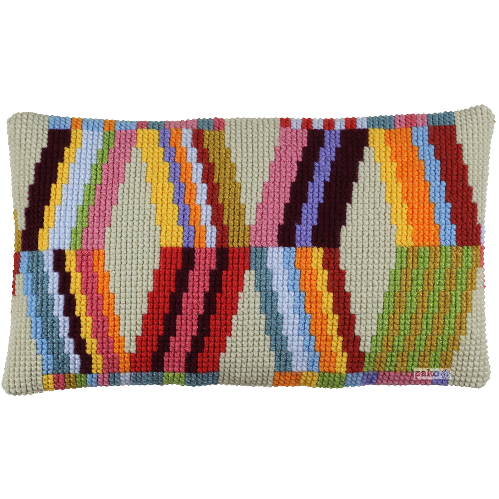 Pako 006852 Borduur kussenpakket Geometrisch 29x49cm - STUK