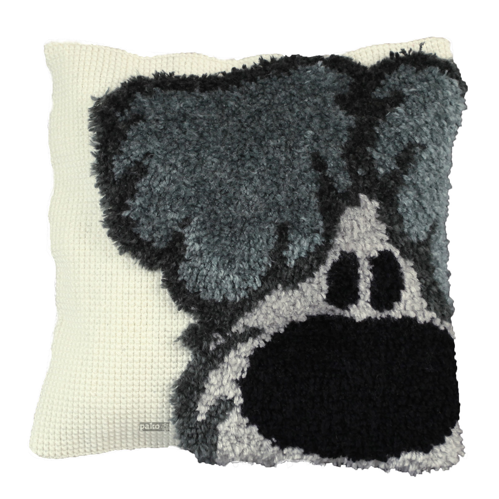 Pako 012.030 Voorbedrukt knoop / kruissteek kussenpakket Woezel 40 x 40 cm - PAKKET