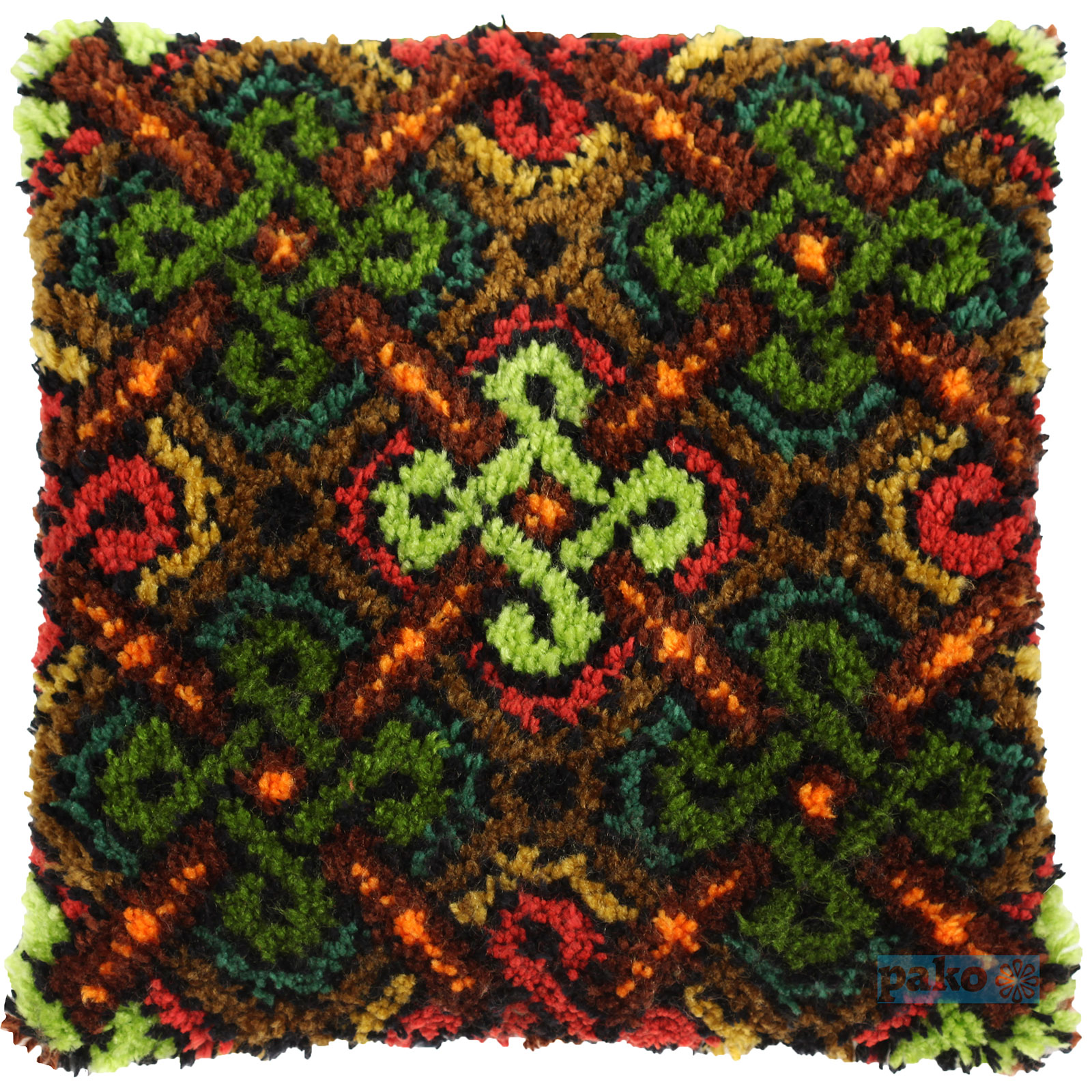 Pako 013330 Voorbedrukt Knoop Kussenpakket Symmetrisch 40x40cm - STUK