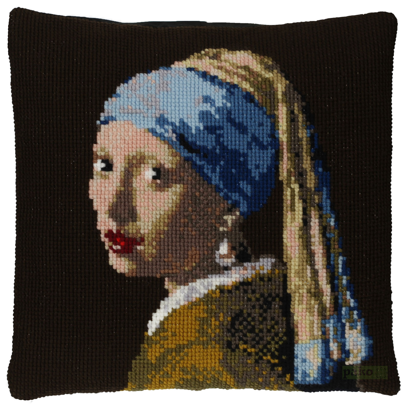 Pako 076.160804 Voorbedrukt Kussenpakket Meisje met parel 40x40cm - STUK