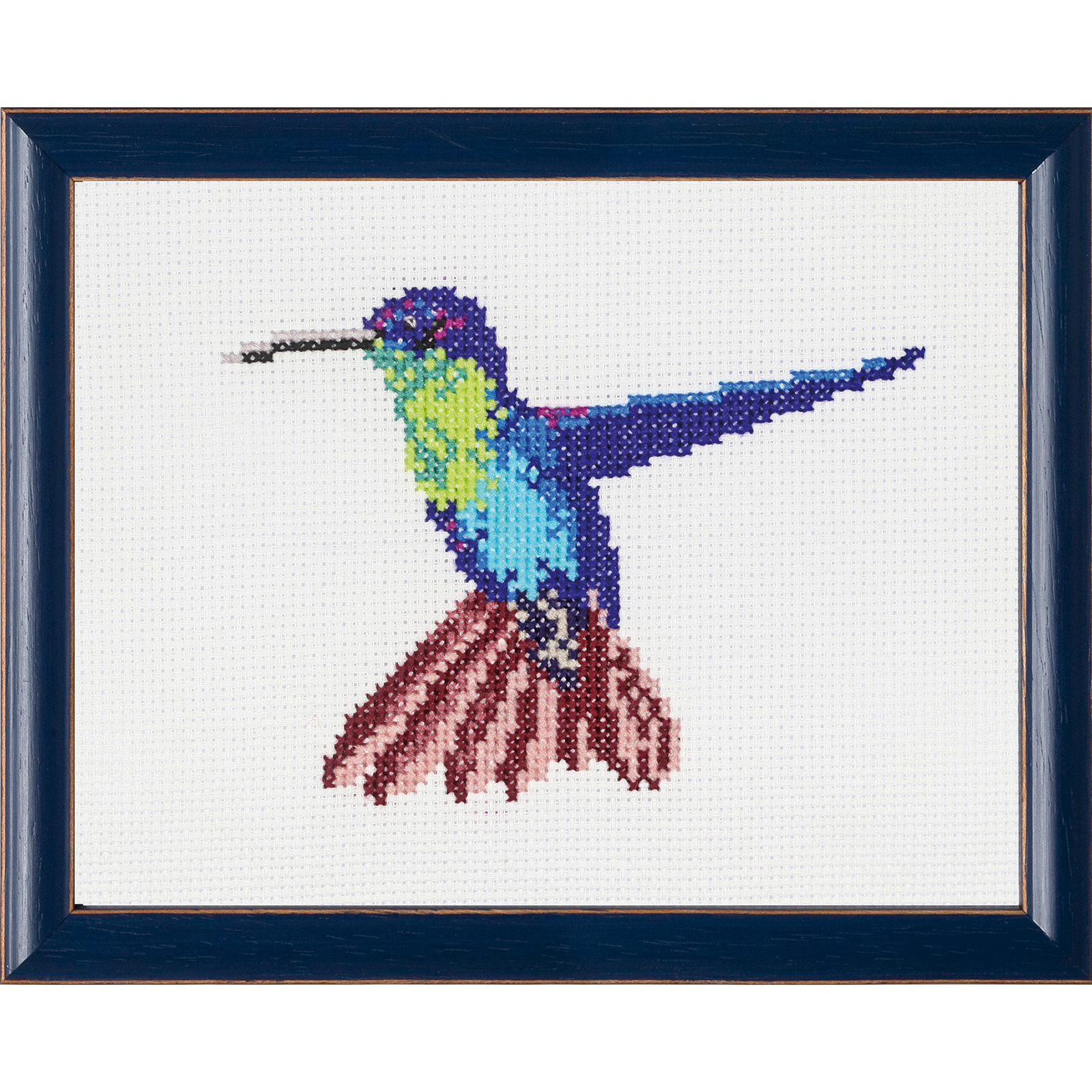 Pako 210.802 Borduurpakket telpatroon aïda Kolibrie 13x17cm - PAKKET