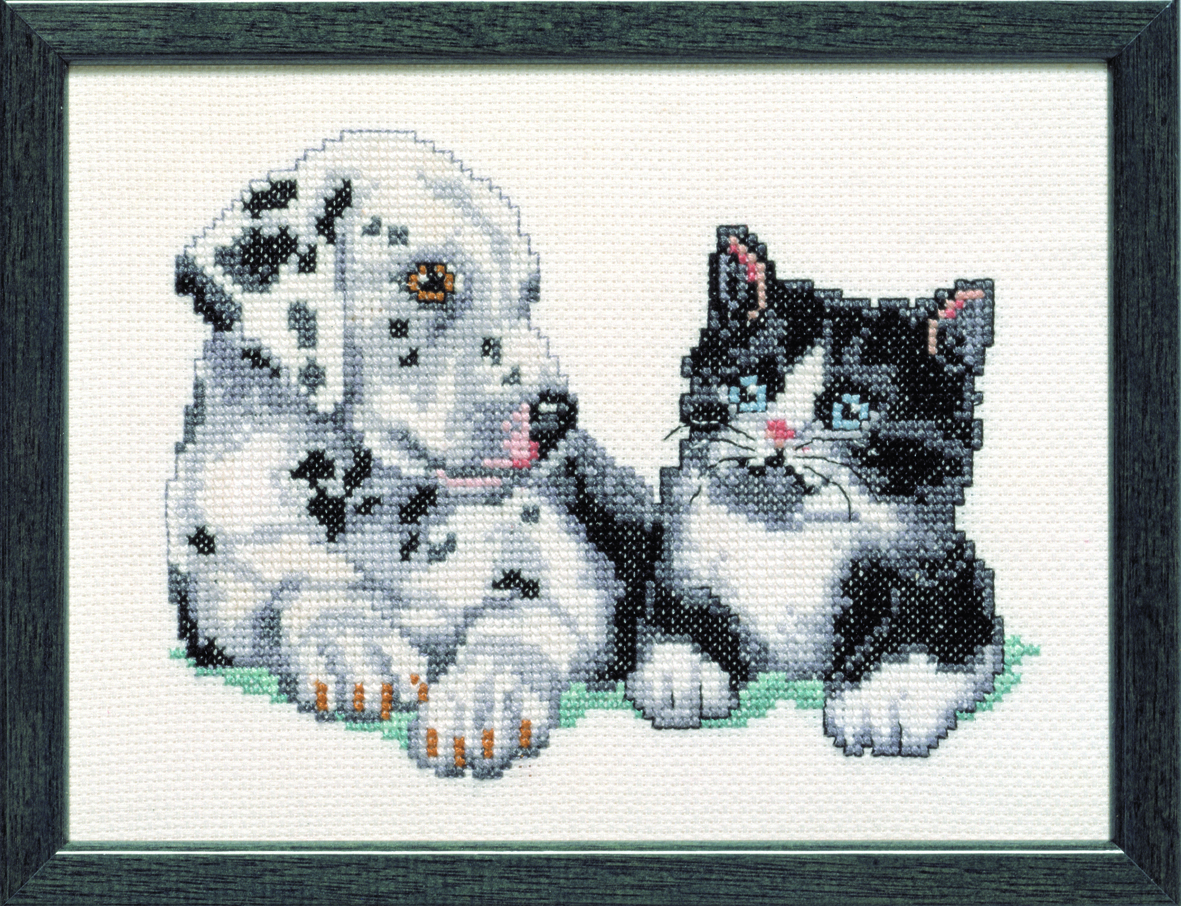 Pako 215.410 Borduurpakket telpatroon aïda Dalmatiër 15x20cm - STUK