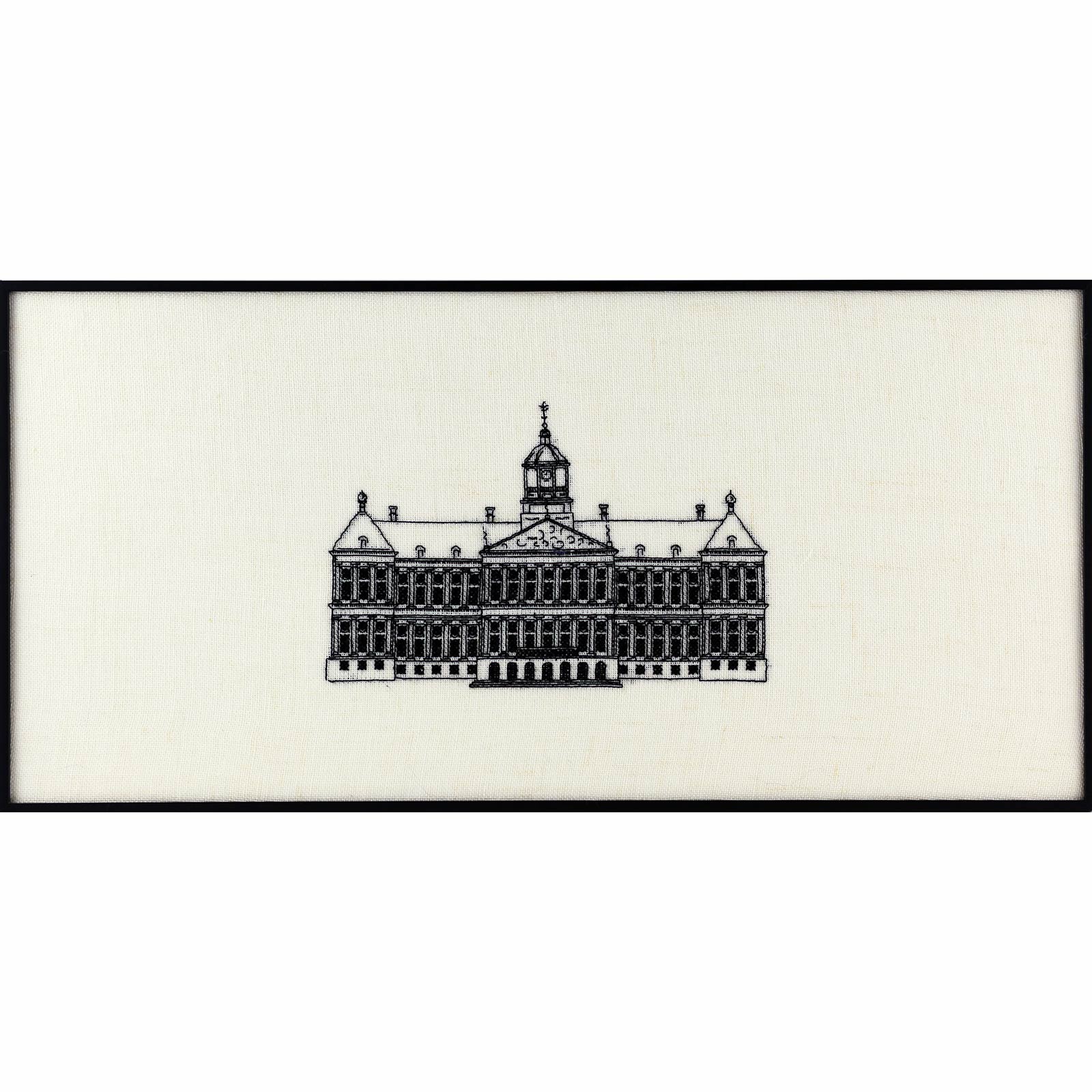 Pako 218.952 Borduurpakket telpatroon linnen Paleis op de dam 48 x 23 cm - PAKKET