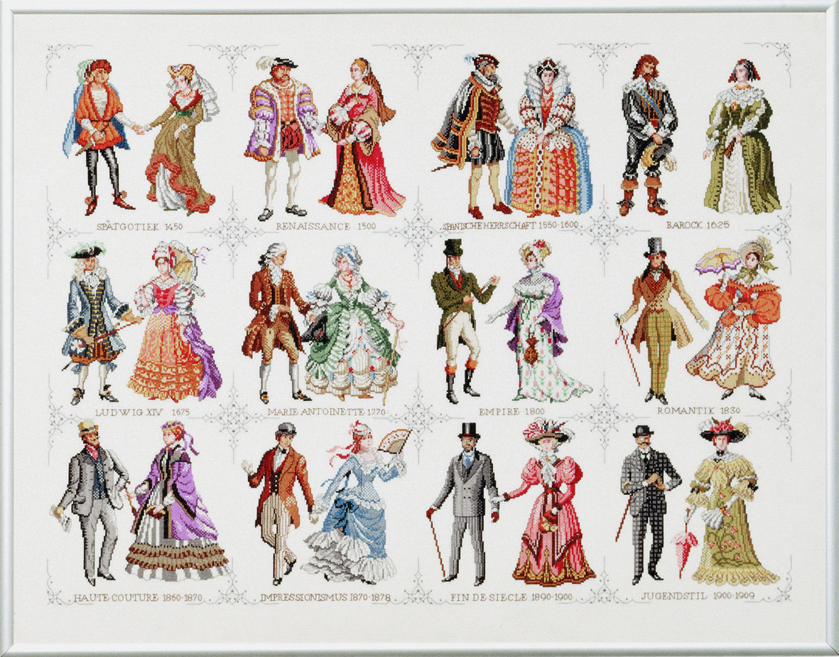 Pako 219.258 Borduurpakket telpatroon aïda Mode 77 x 98 cm - STUK