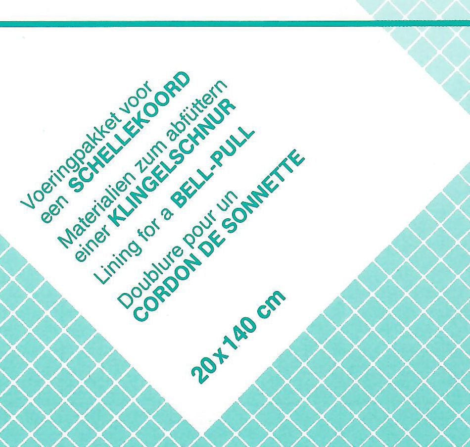 Pako 221.001 Voeringpakket voor schellenkoord borduurpaketten 20 x 140 cm - STUK