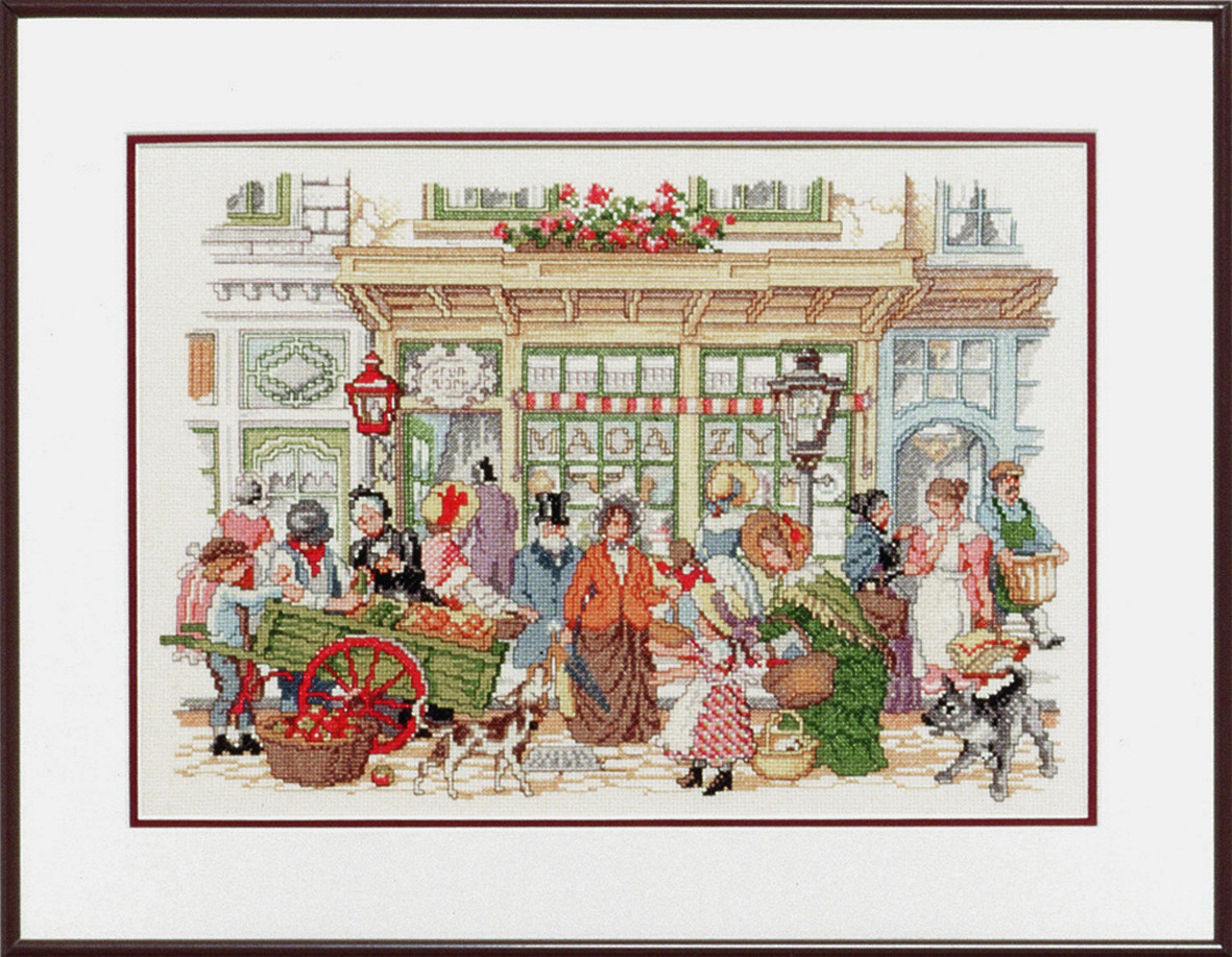 Pako 235.311 Borduurpakket telpatroon aïda  Anton Pieck 60 x 50 cm - STUK