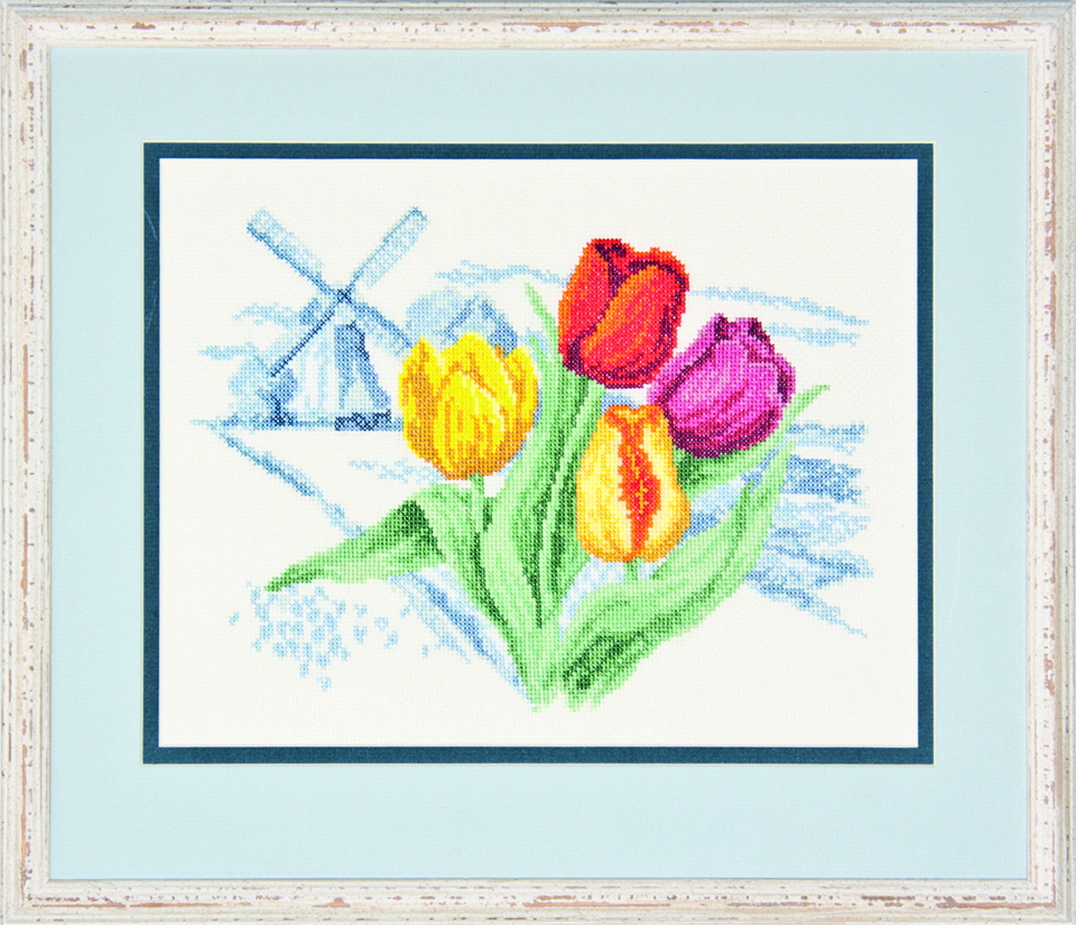 Pako 237.096 Borduurpakket telpatroon aïda Tulpen  43 x 35 cm - STUK