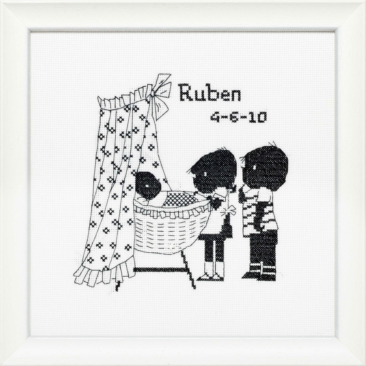 Pako 270.008 Borduurpakket telpatroon aïda Jip & Janneke Ruben 30 x 30 cm - STUK