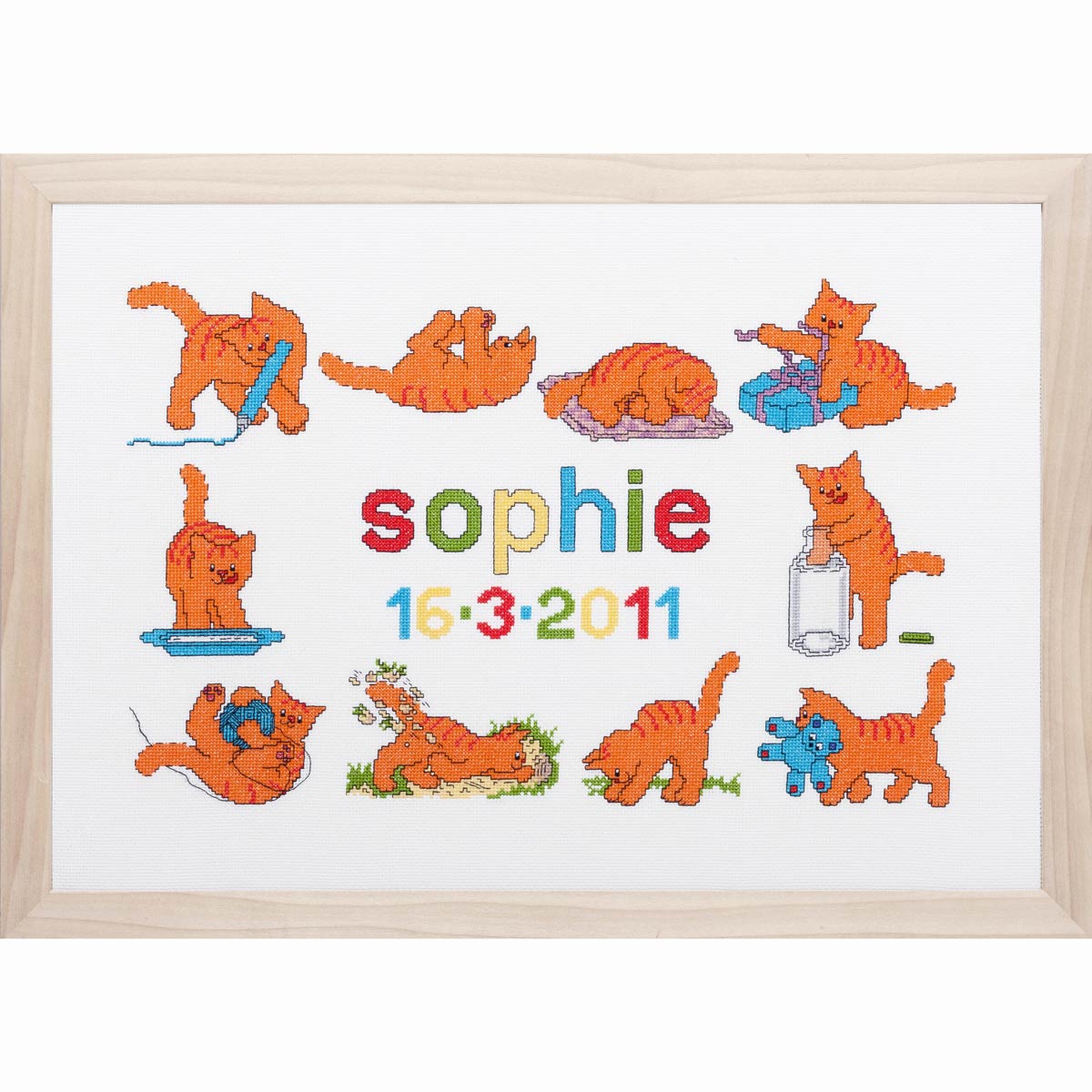 Pako 272.020 Borduurpakket telpatroon aïda Dikkie Dik Geboorte 60 x 43 cm - STUK