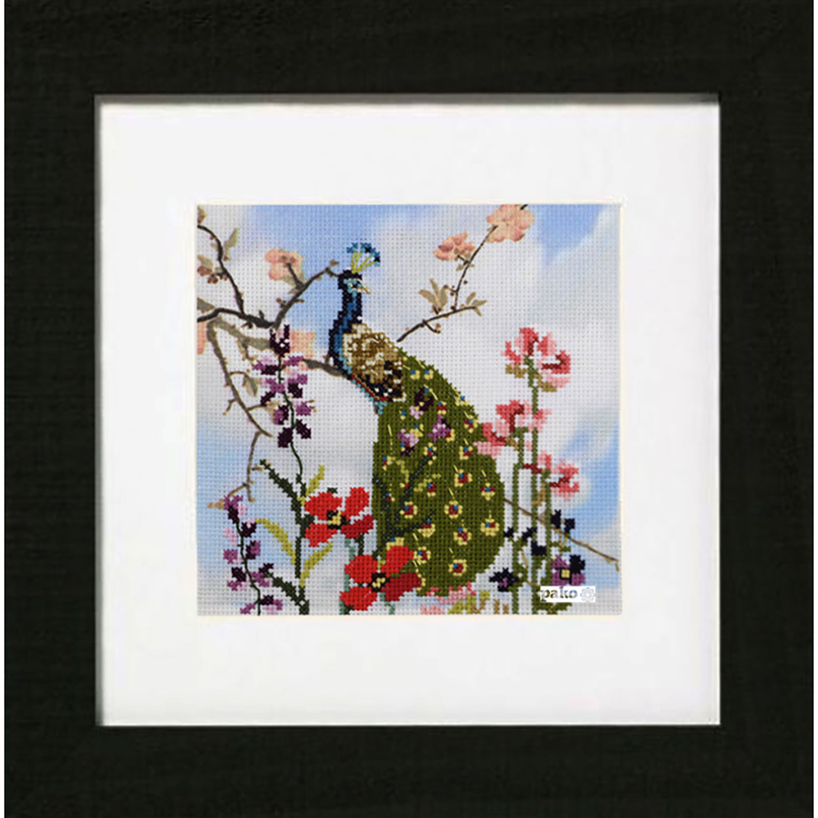 Pako 280030 Telpakket Pauw deels voorbedrukt 24x24cm - STUK