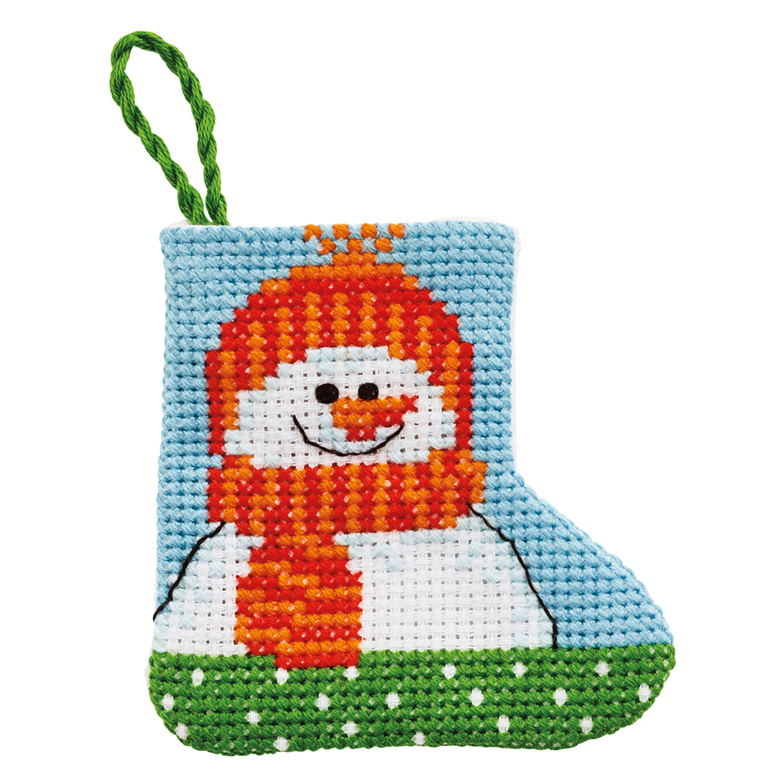 Permin 01-2244 Borduurpakket Sneeuwpop 7x7cm - STUK