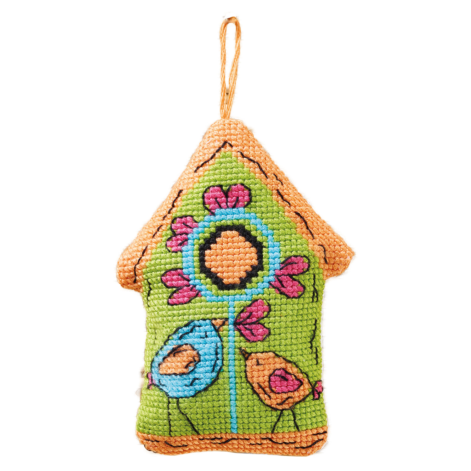 Permin 01-4100 Vogelhuisje groen 7x9cm - STUK