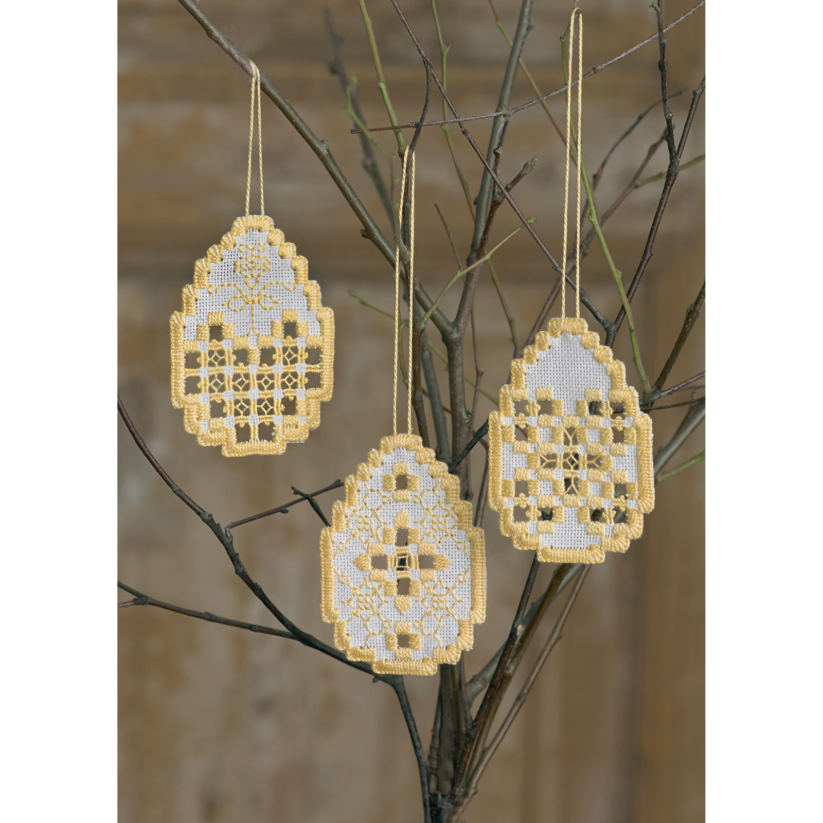 Permin 01-6822 Borduurpakket Pasen hardanger 6x8 cm - STUK