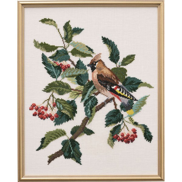Permin 12-551 Borduurpakket Waxwing 31x39 cm - STUK