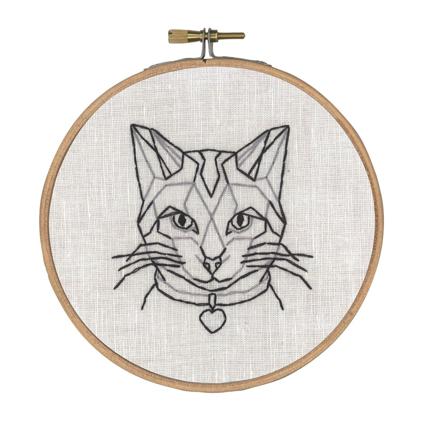 Permin 12-7707 Borduurpakket Kat 13cm (STK)* - STUK