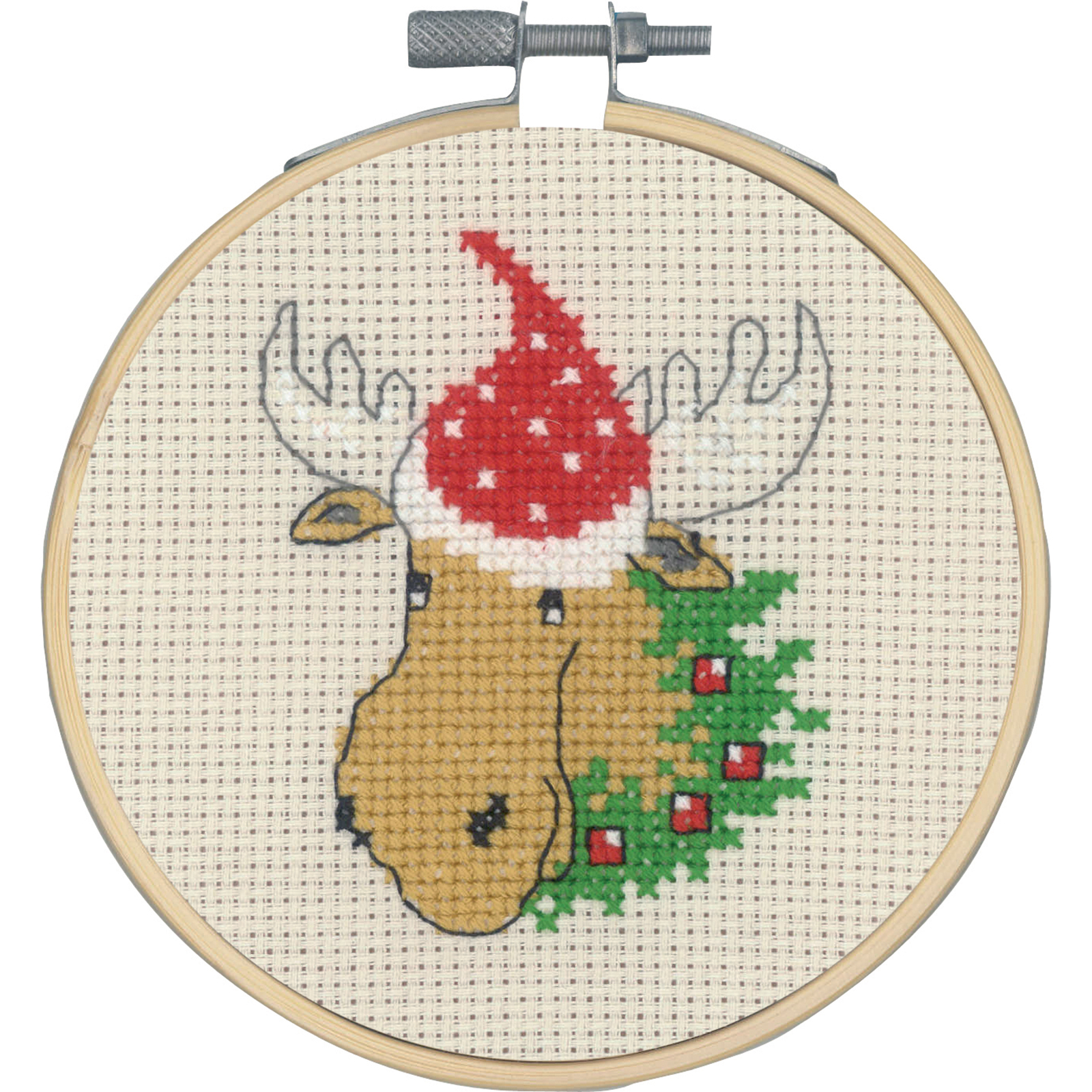 Permin 13-0291 Borduurpakket Eland met hoed 10 cm - STUK