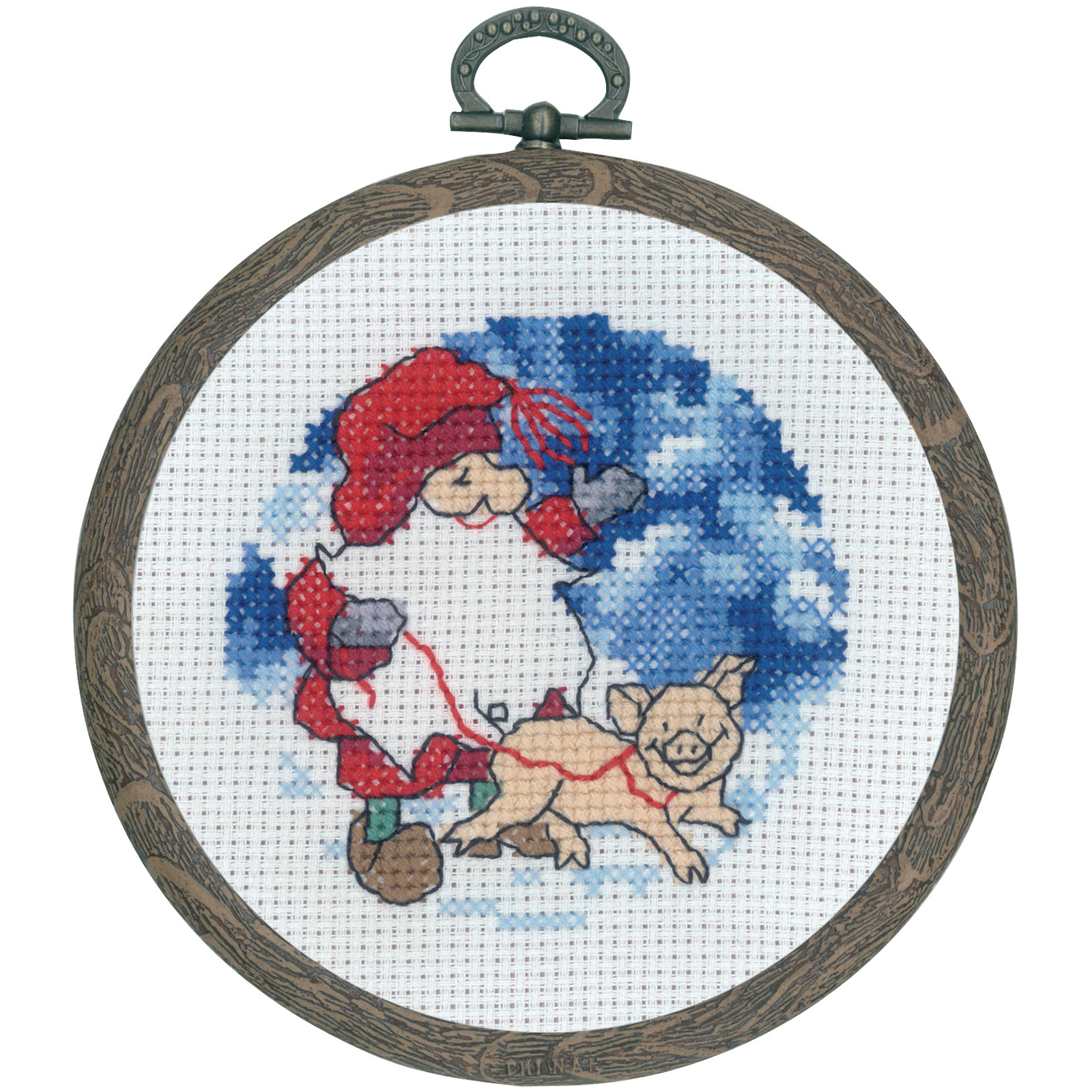 Permin 13-0627 Mini borduurpakket Kerstman - STUK