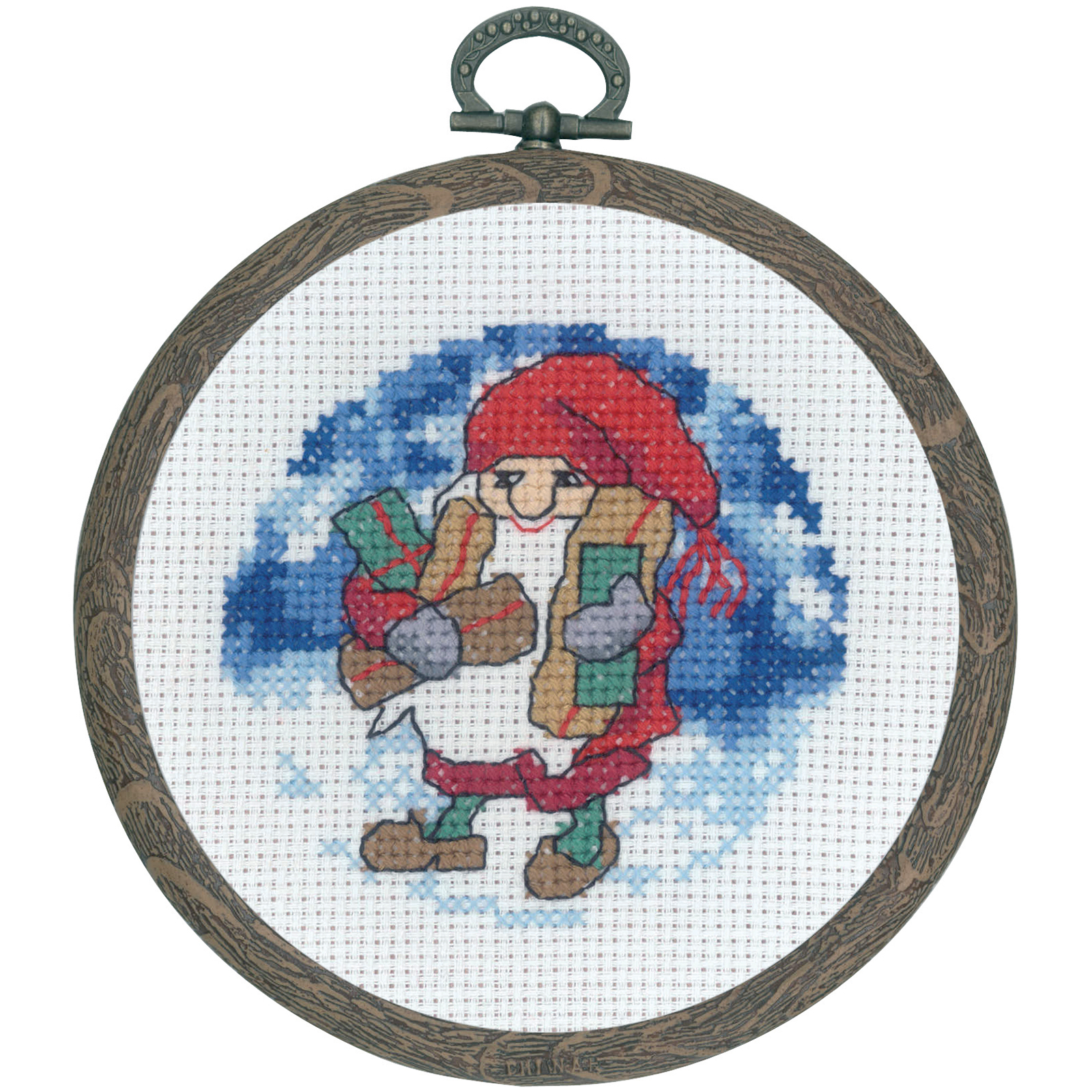 Permin 13-0628 Mini borduurpakket Kerstman - STUK