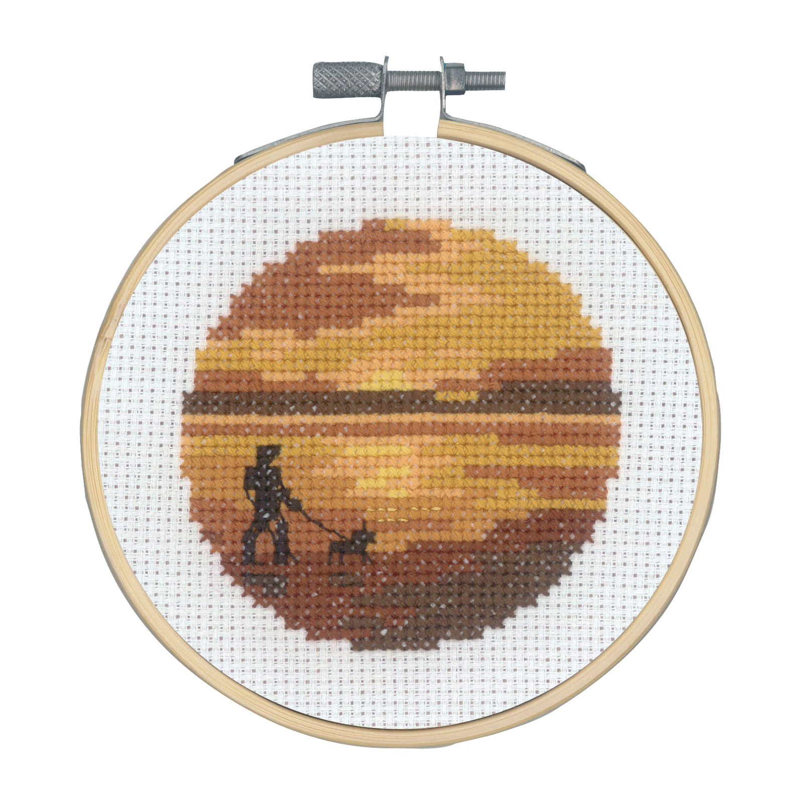 Permin 13-0737 Borduurpakket Hond in de herfst - STUK