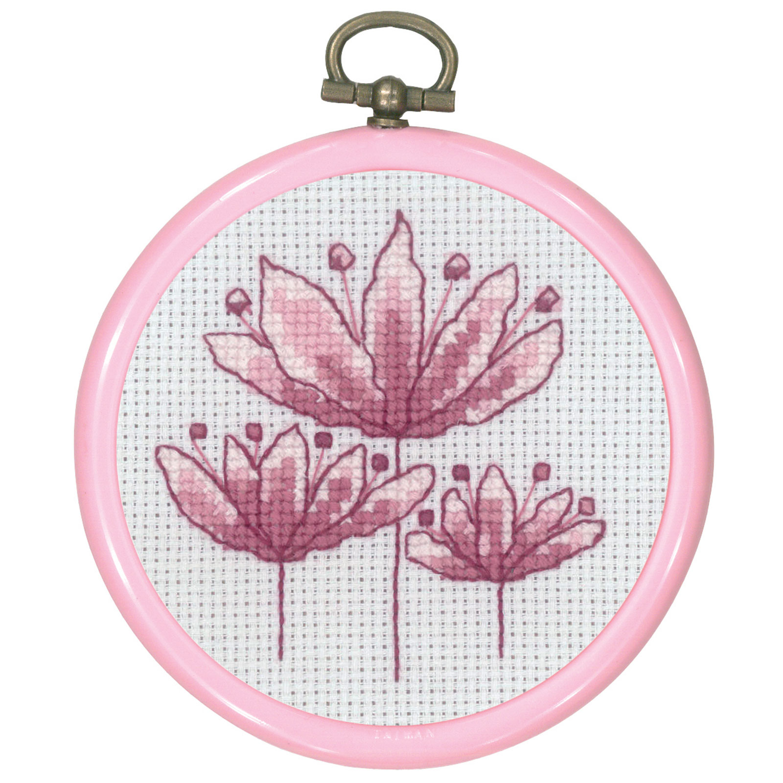 Permin 13-0840 Mini borduurpakket rose Tulpen - STUK