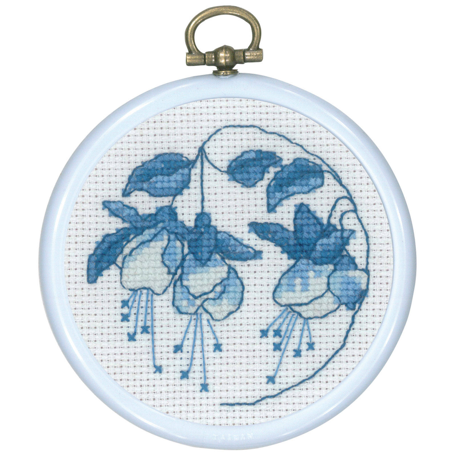 Permin 13-0843 Mini borduurpakket blauwe Fuchsia - STUK