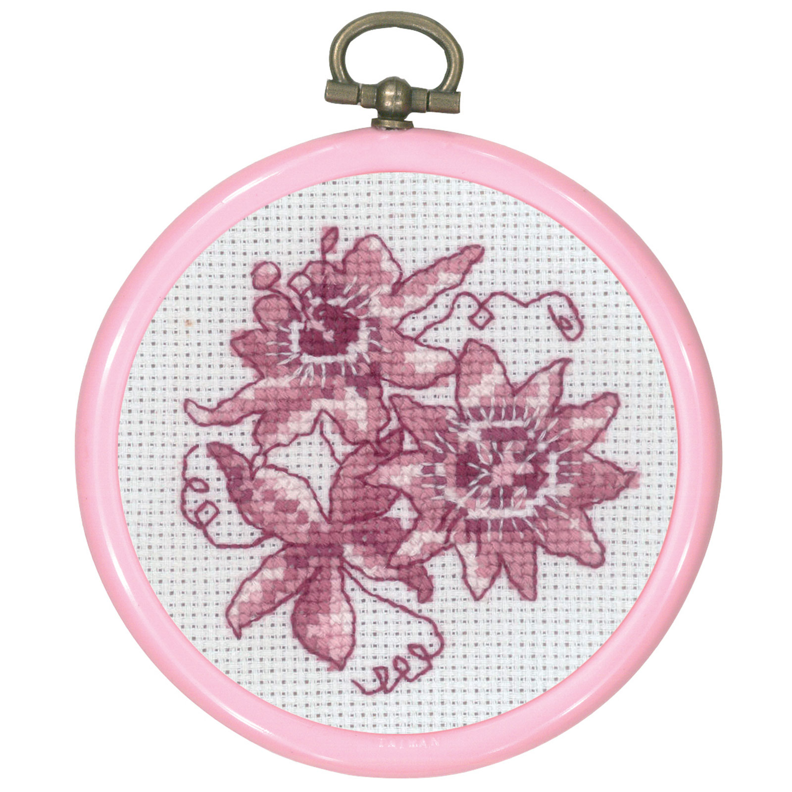 Permin 13-0845 Mini borduurpakket rose Passiflora - STUK