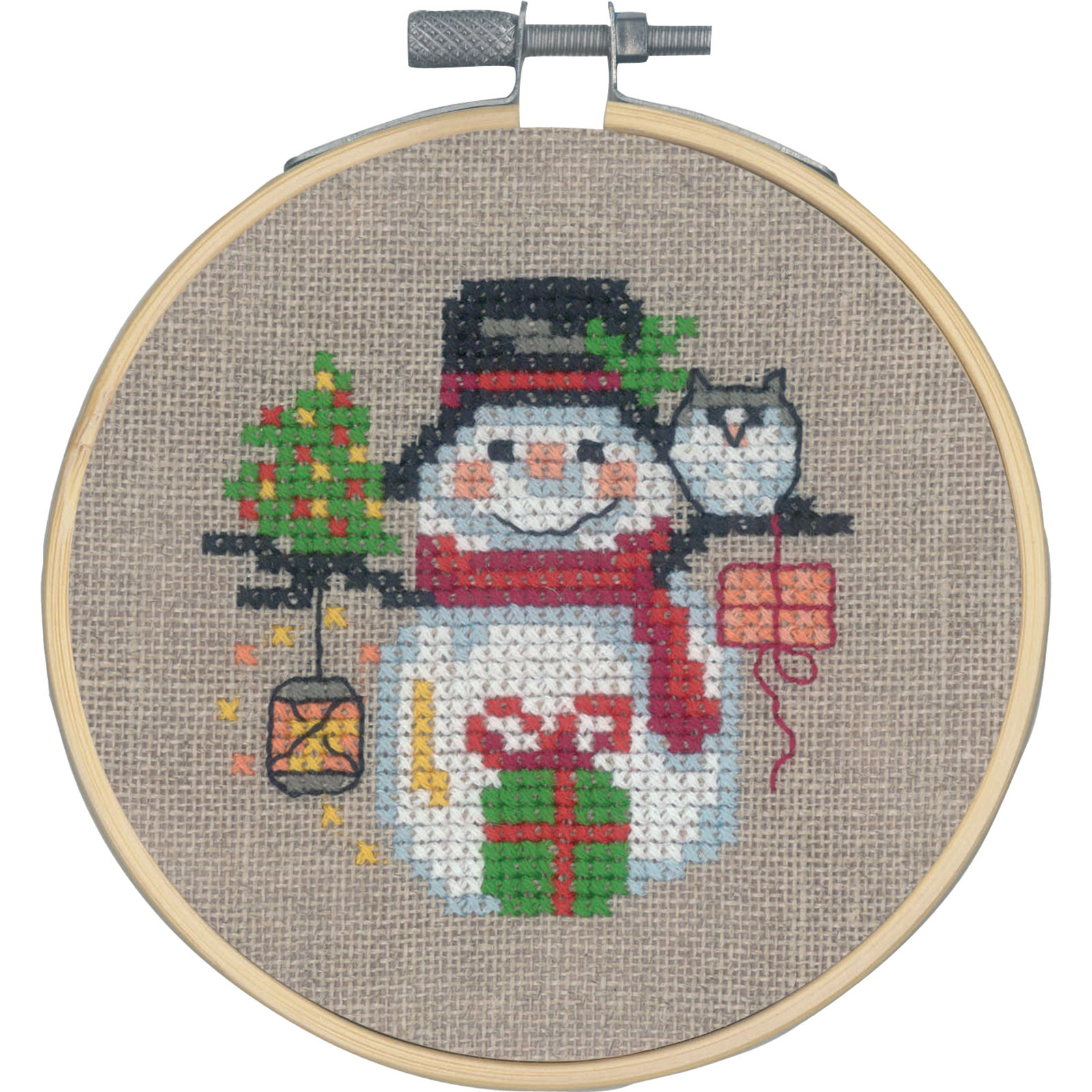 Permin 13-1285 Mini borduurpakket Sneeuwpop - STUK