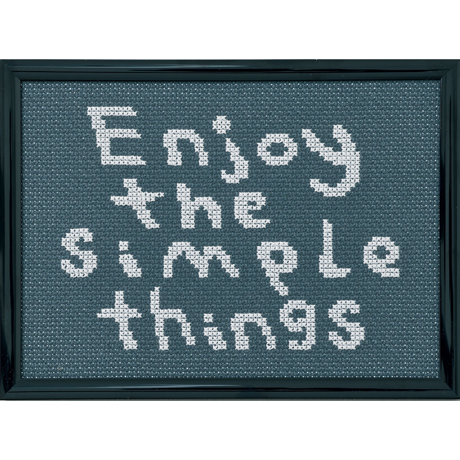 Permin 131356 Borduurpakket Enjoy The Simple Things 18x13cm - STUK