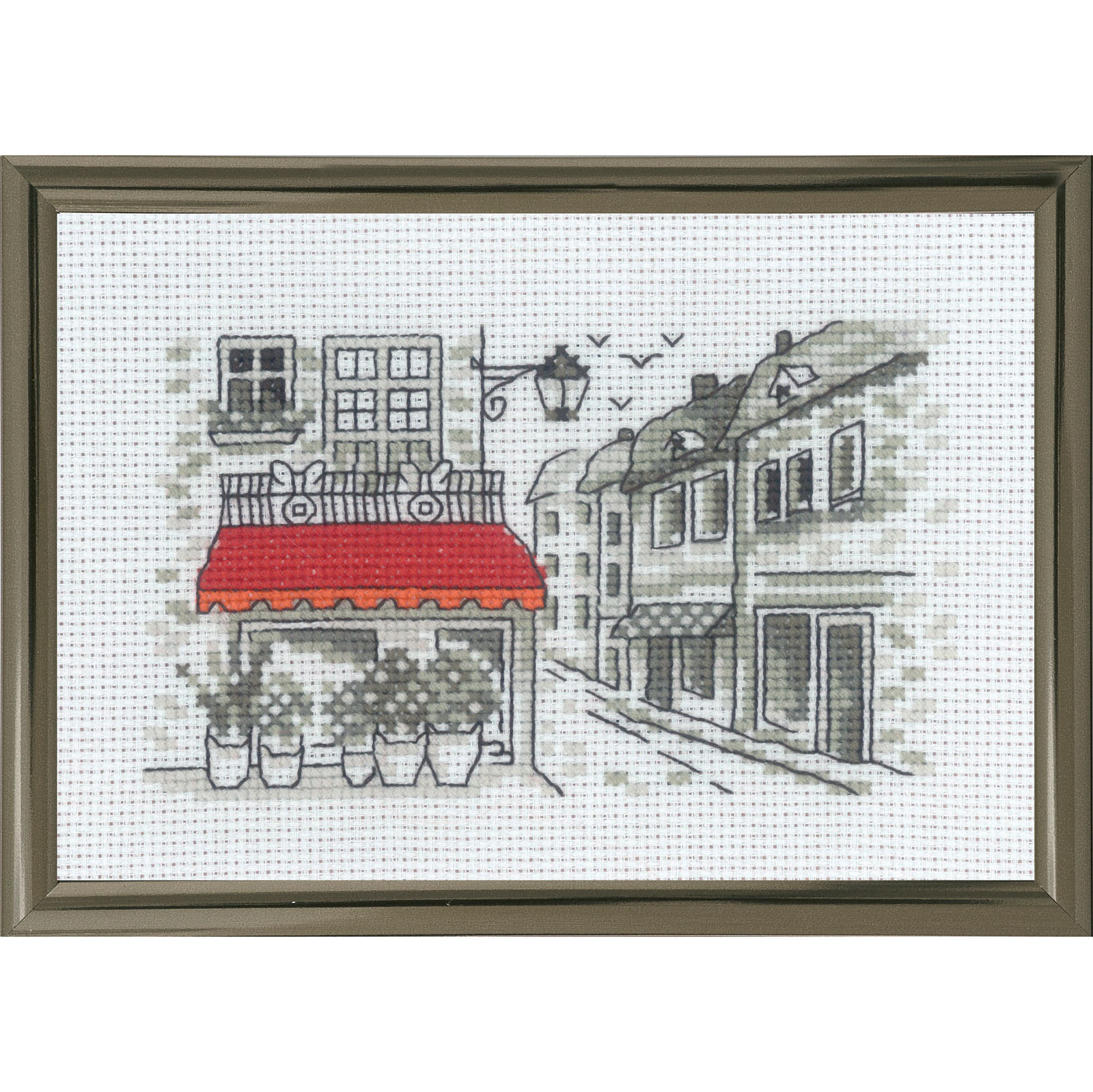 Permin 131395 Borduurpakket Rode luifel 15x10cm - STUK