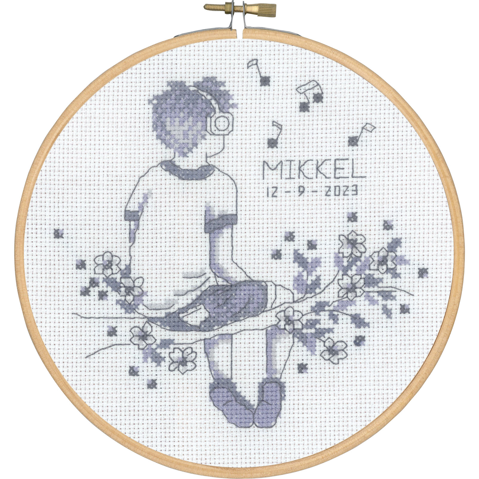 Permin 13-3104 Borduurpakket Mikkel 18cm rond - STUK