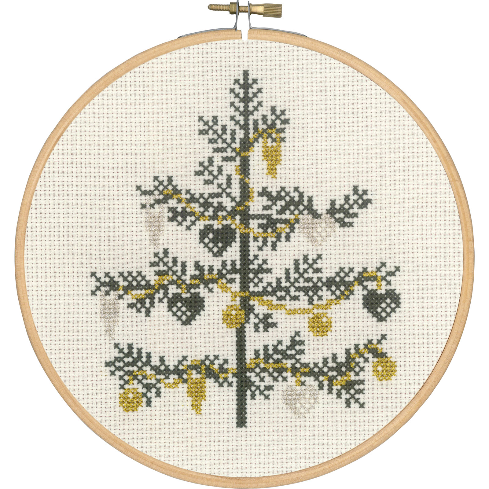 Permin 13-3204 Versierde kerstboom 18cm - STUK