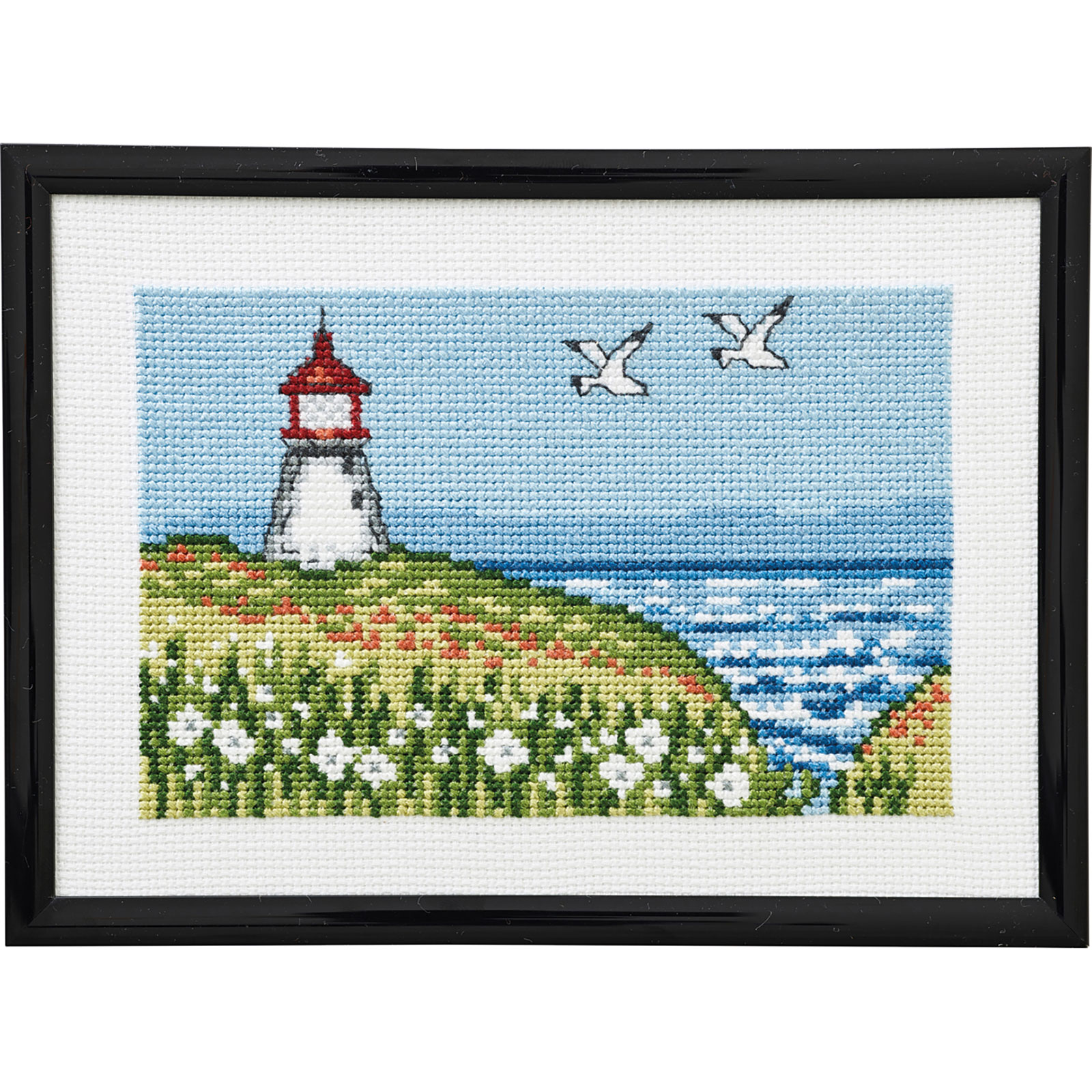 Permin 13-4412 Borduurpakket De vuurtoren 18x13cm - STUK