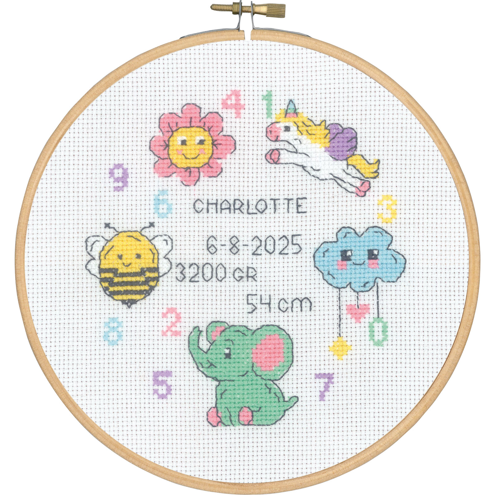 Permin 13-5316 Borduurpakket Charlotte Ø18cm - STUK