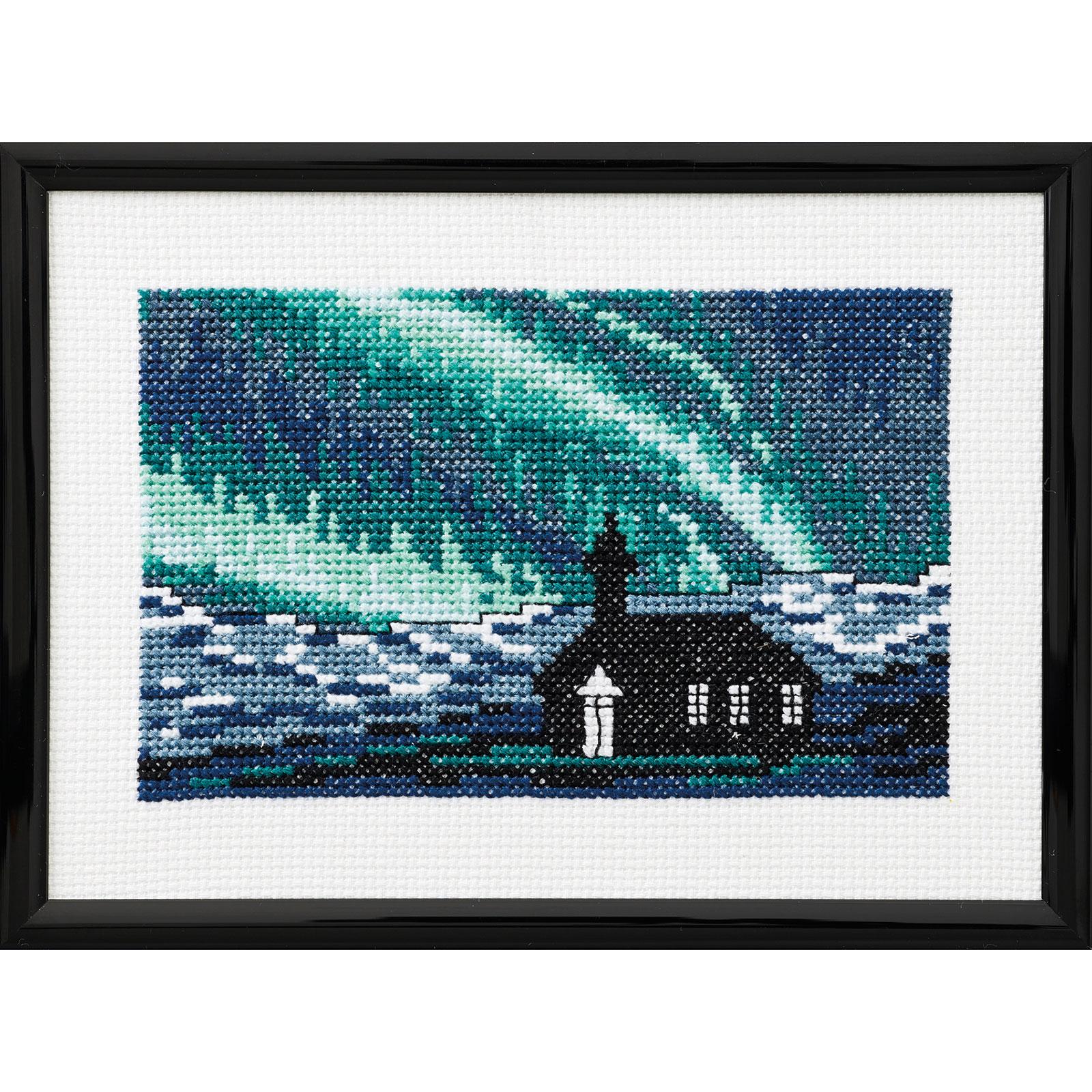 Permin 13-5399 Kerk in het Noorderlicht 18x13 cm - STUK