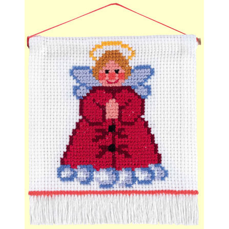 Permin 13-8265 Borduurpakket My First Kit Engel 16x18 cm - STUK